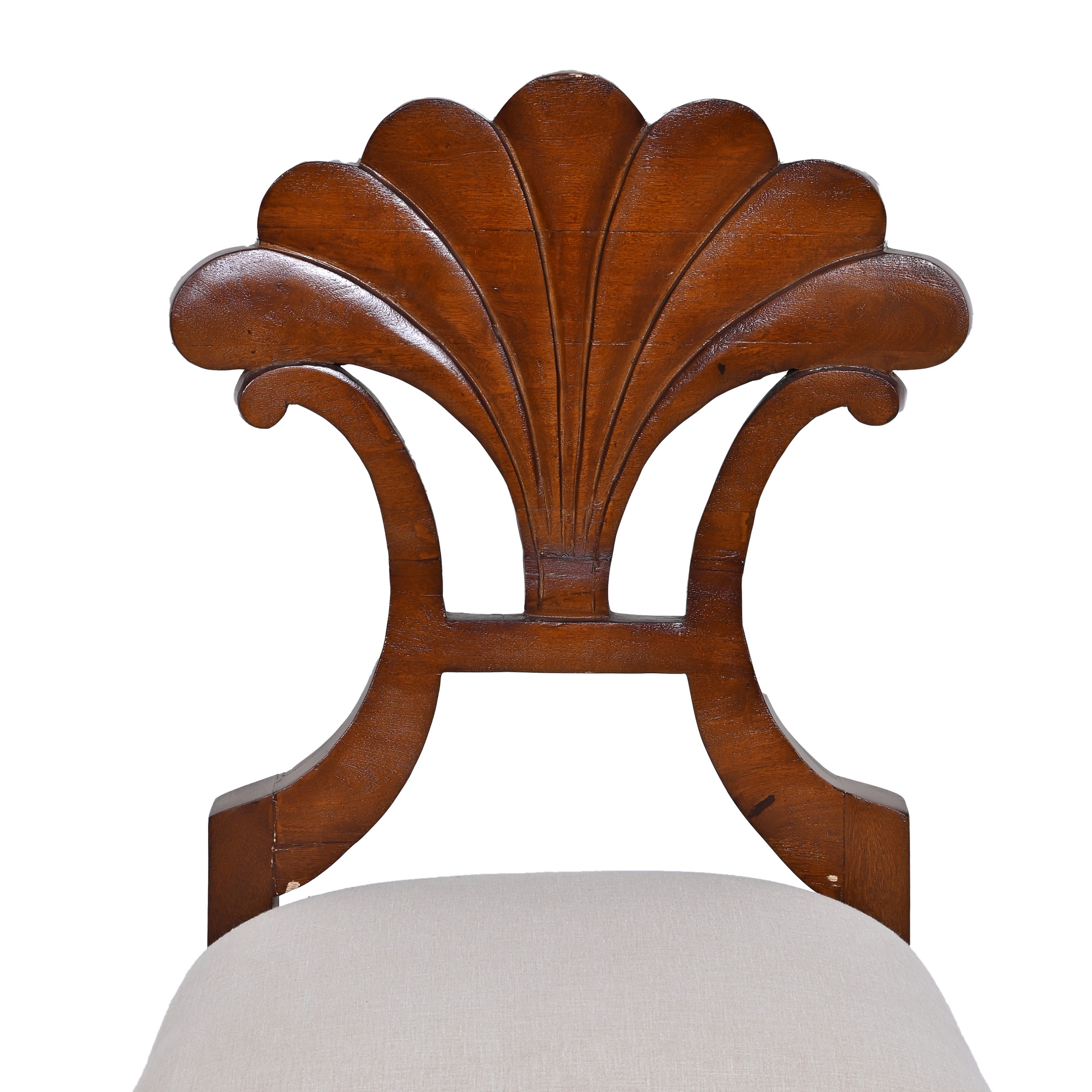 Floral-Back  Accent Dining Chair