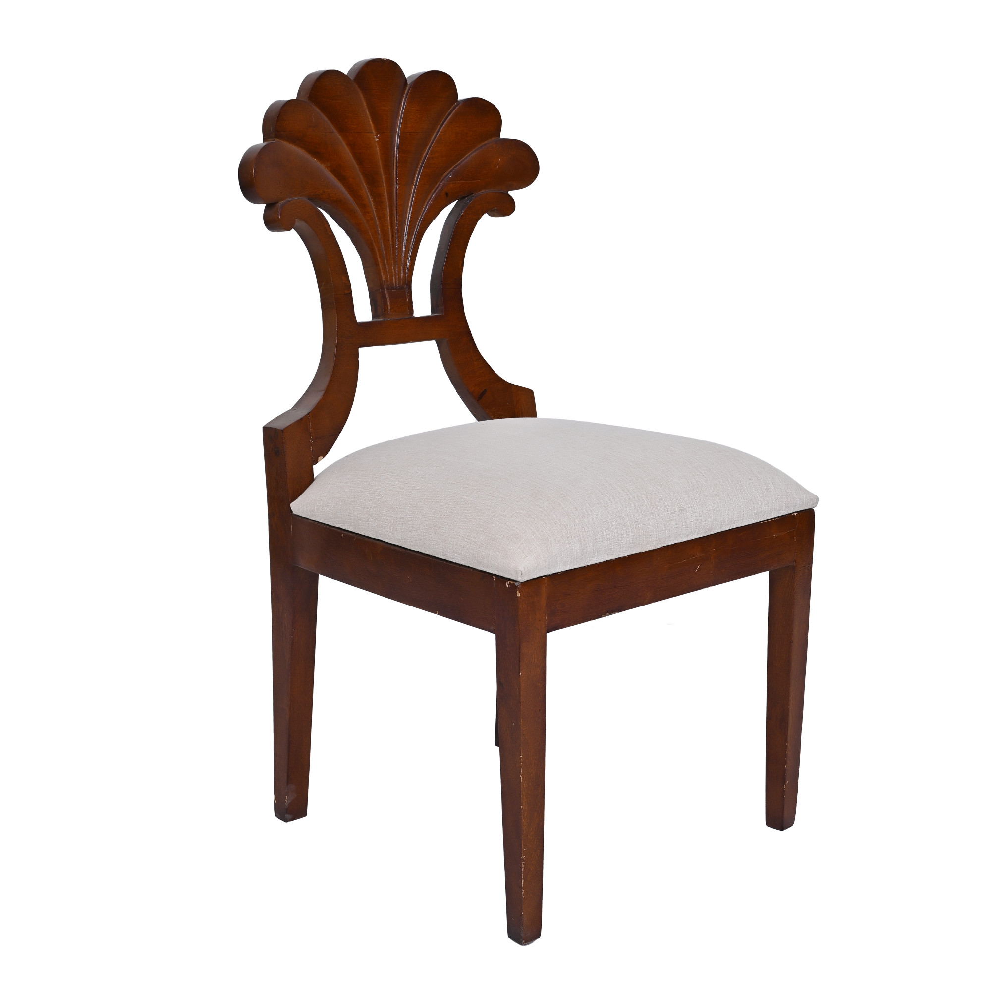 Floral-Back  Accent Dining Chair
