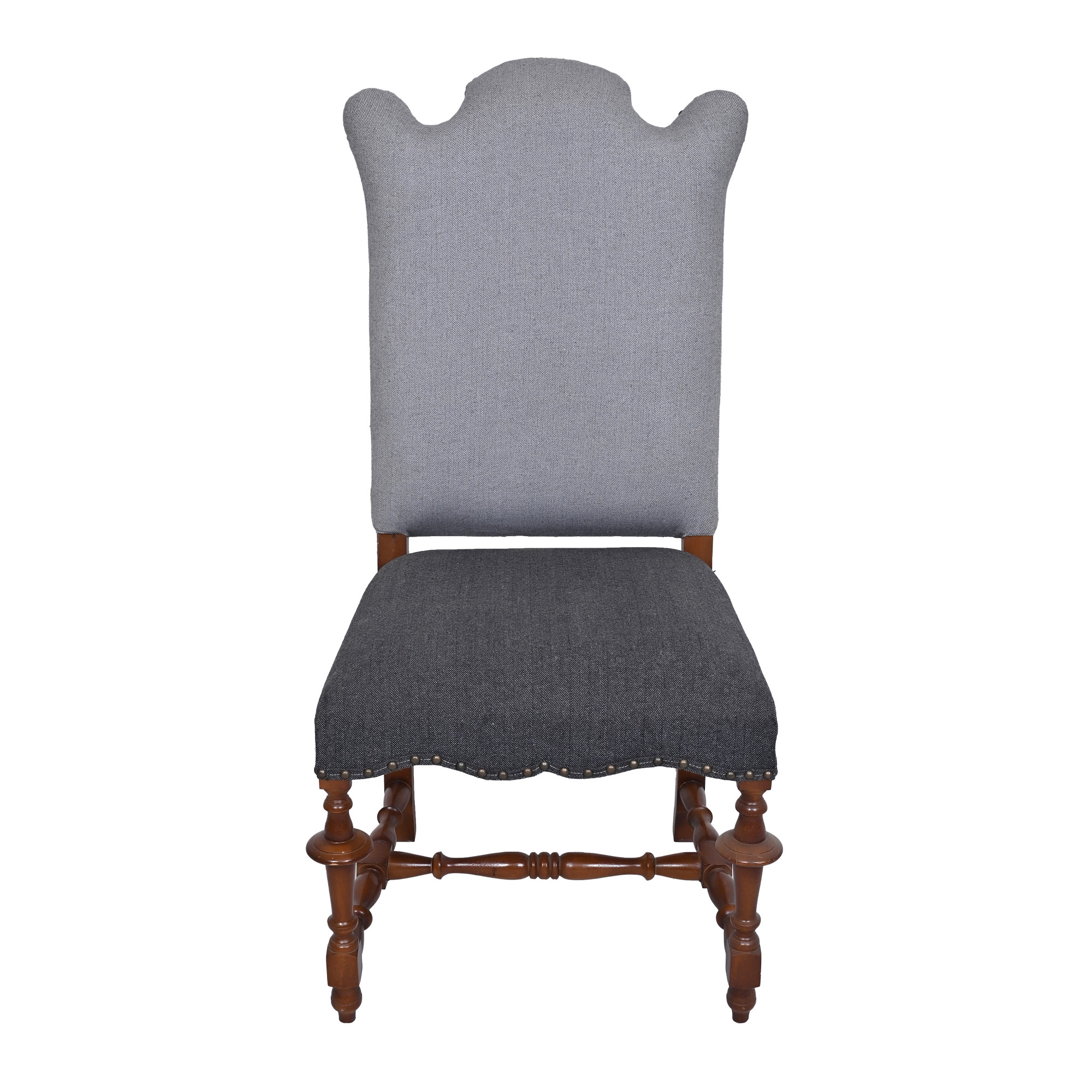 English carved dining chair - Walnut