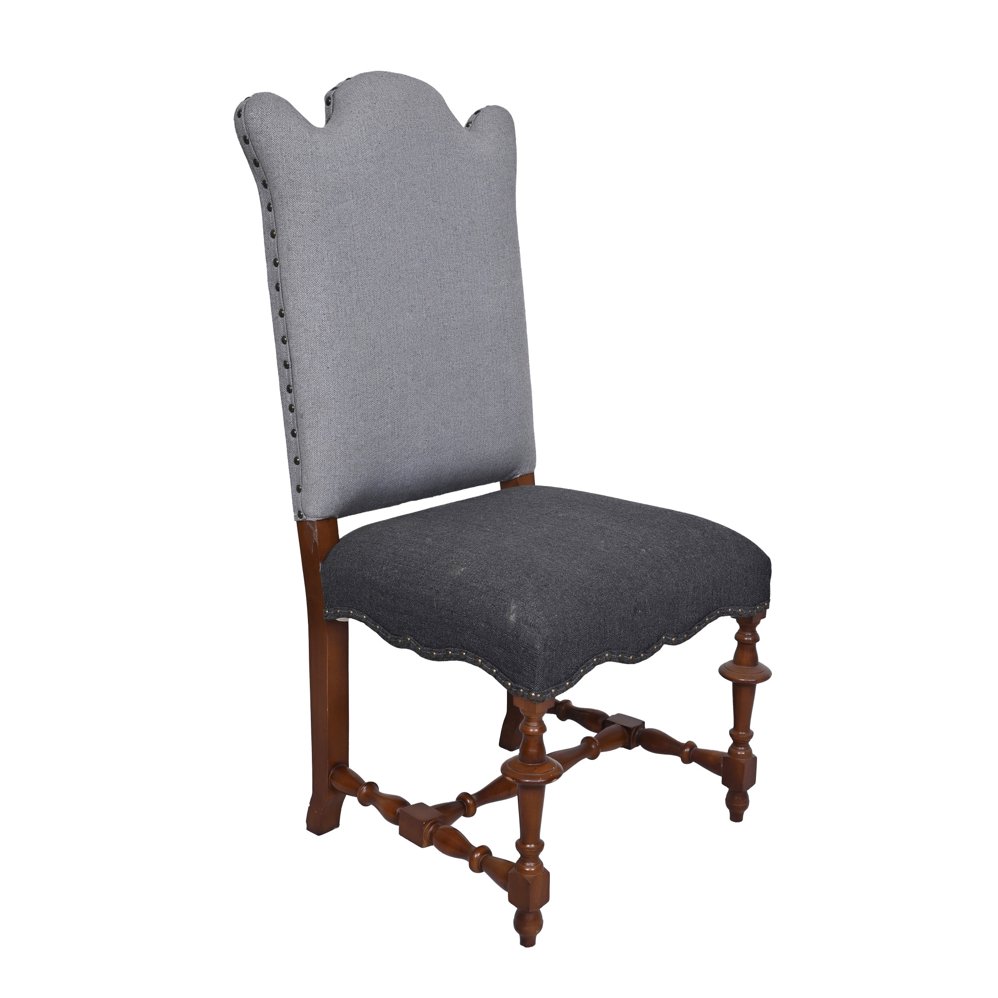 English carved dining chair - Walnut