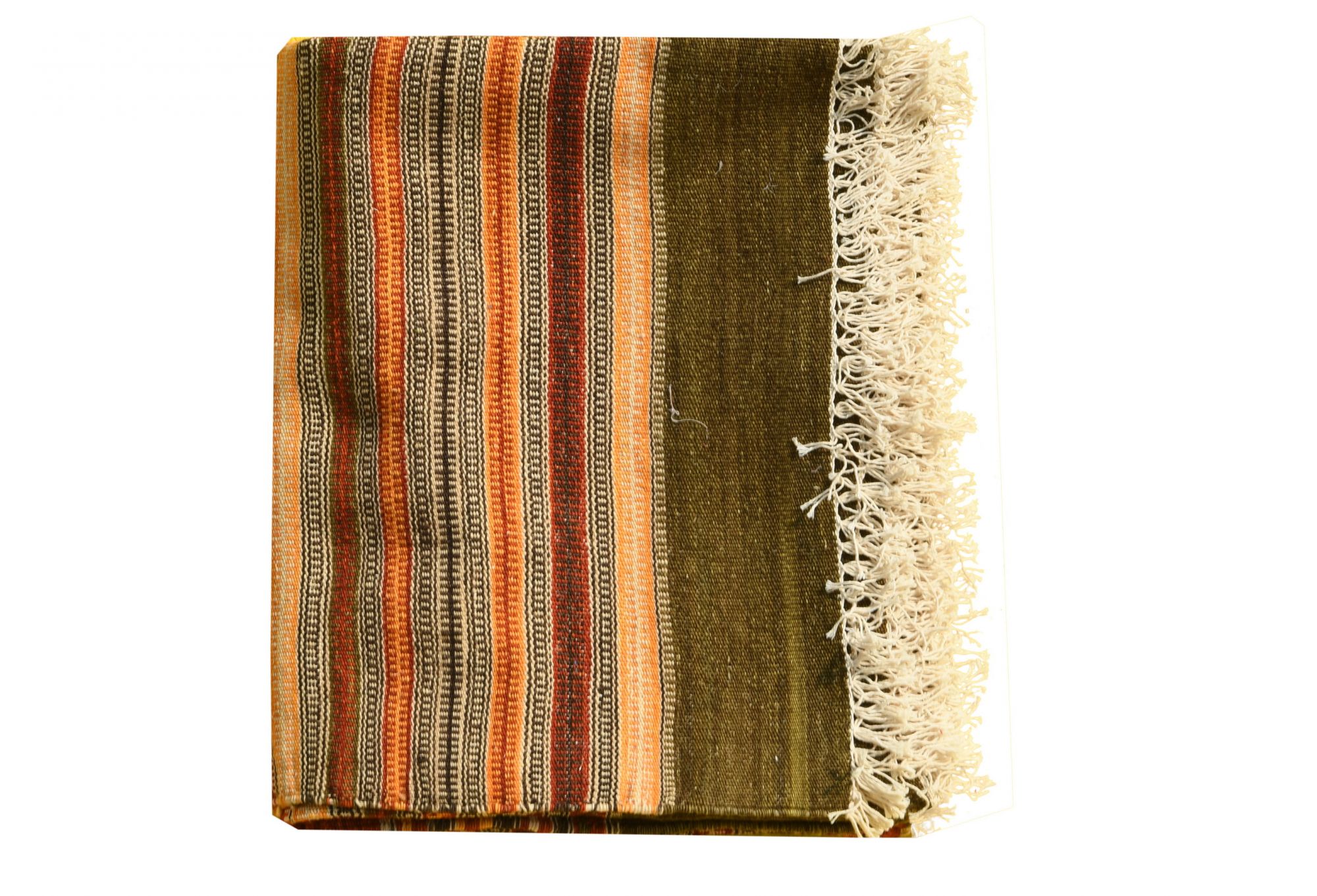 stripe woolen rug