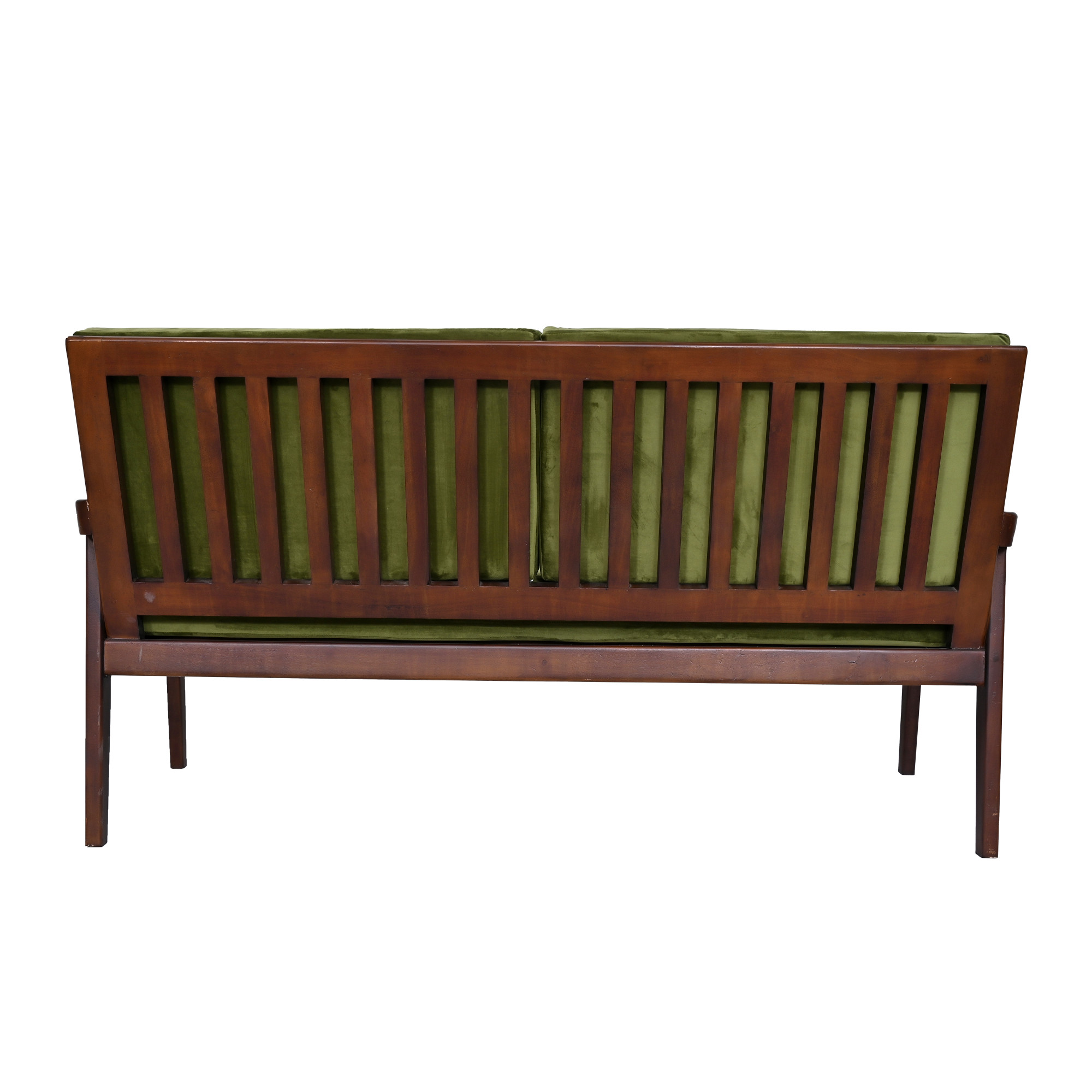 Mid-Century Modern Olive Sofa