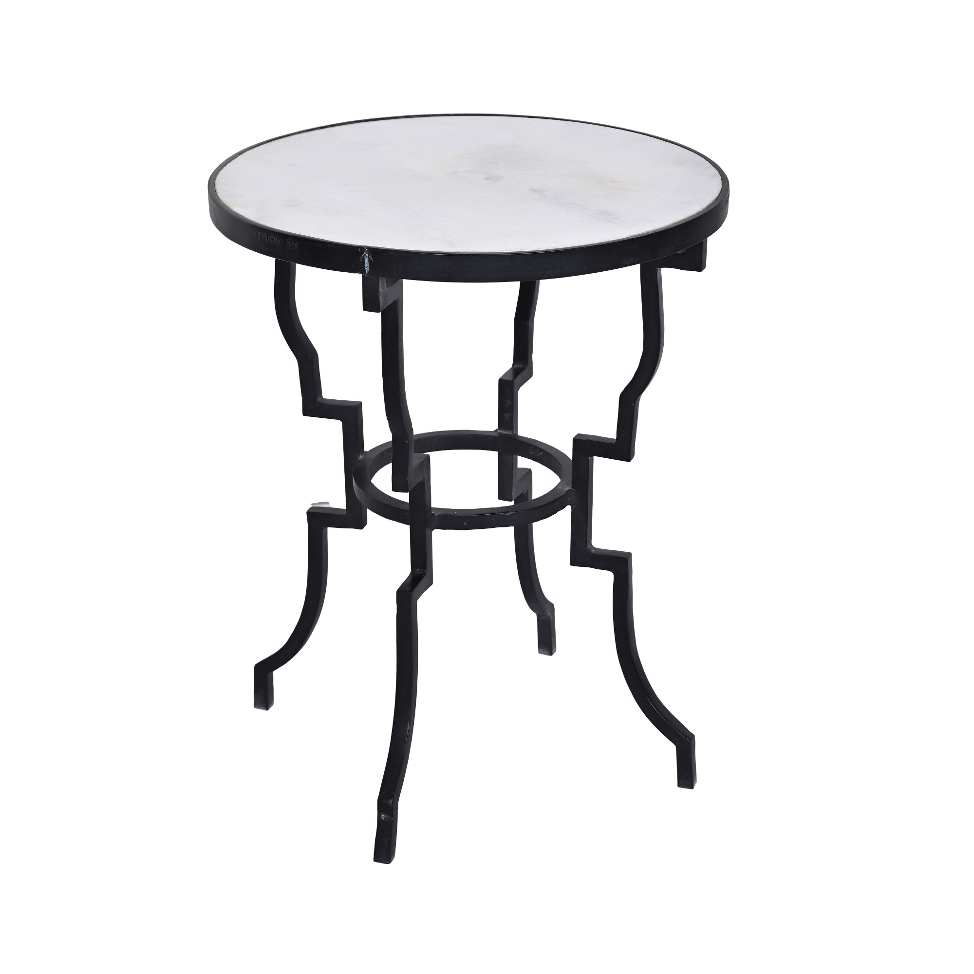 Semi-precious top side table