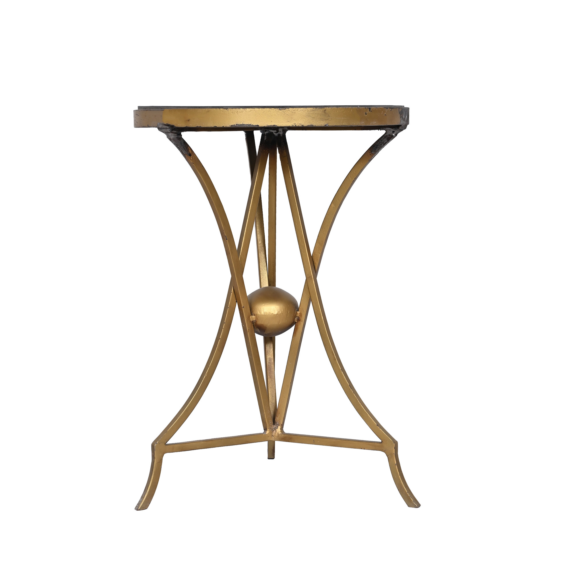 Elegant Gold Accent Side Table