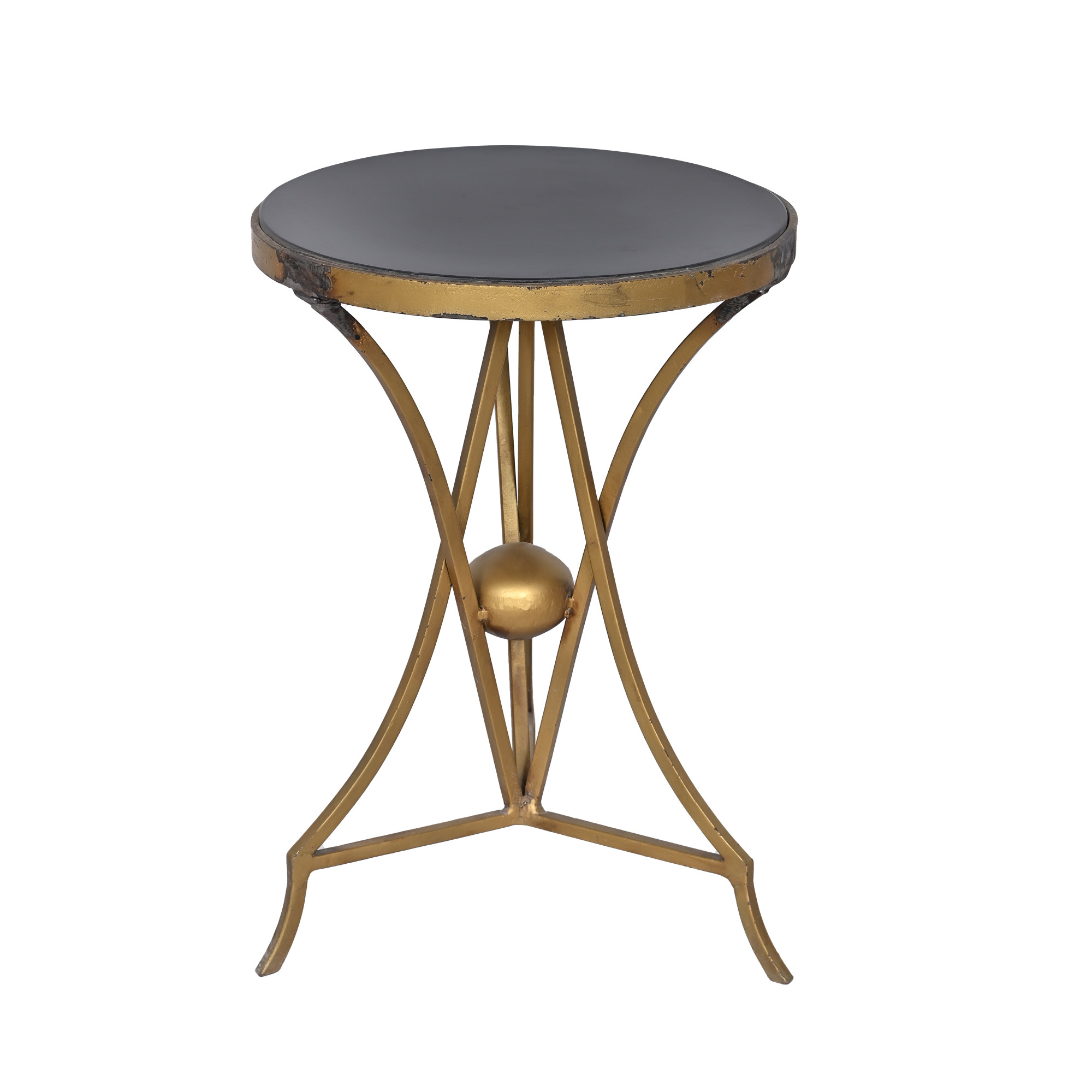 Elegant Gold Accent Side Table