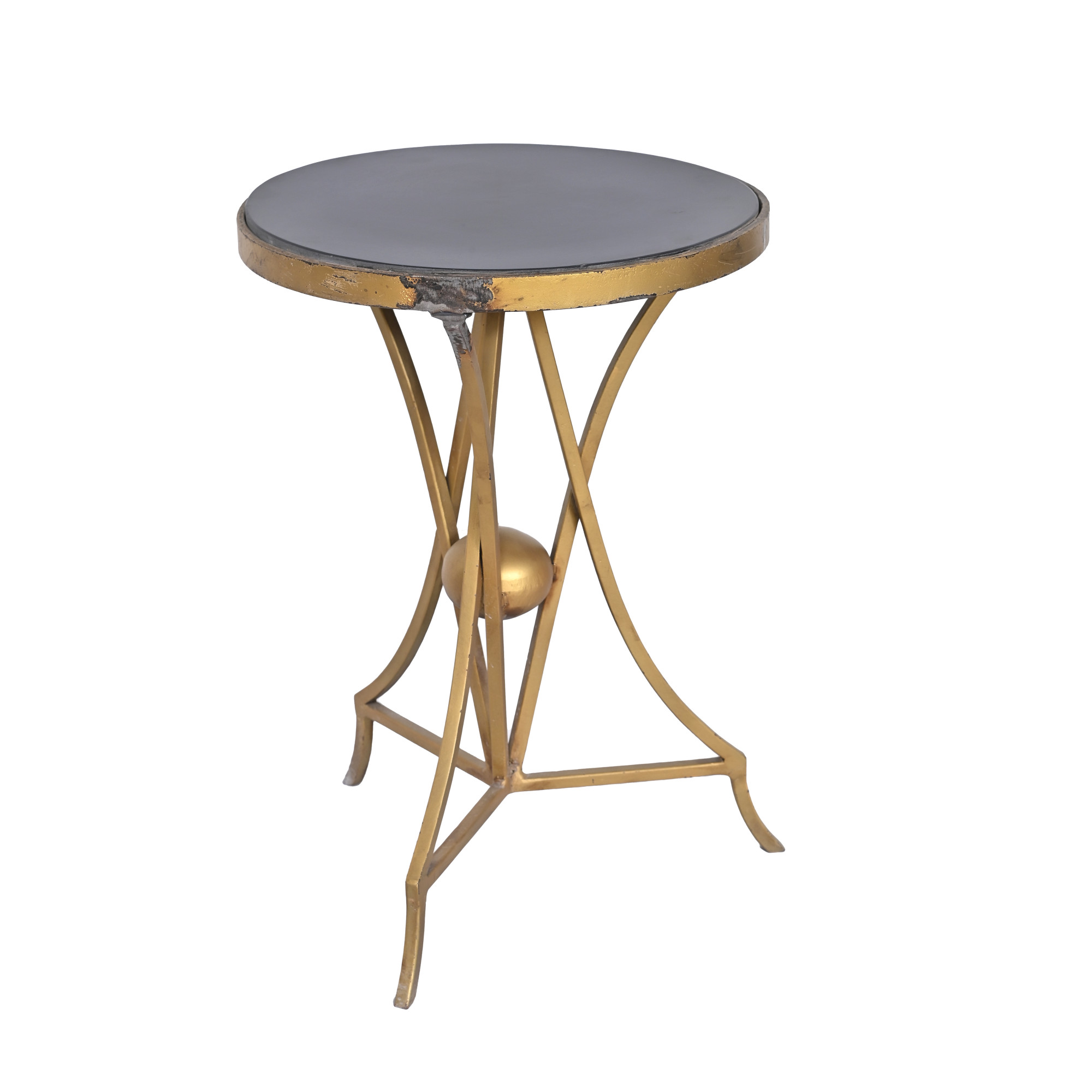 Elegant Gold Accent Side Table