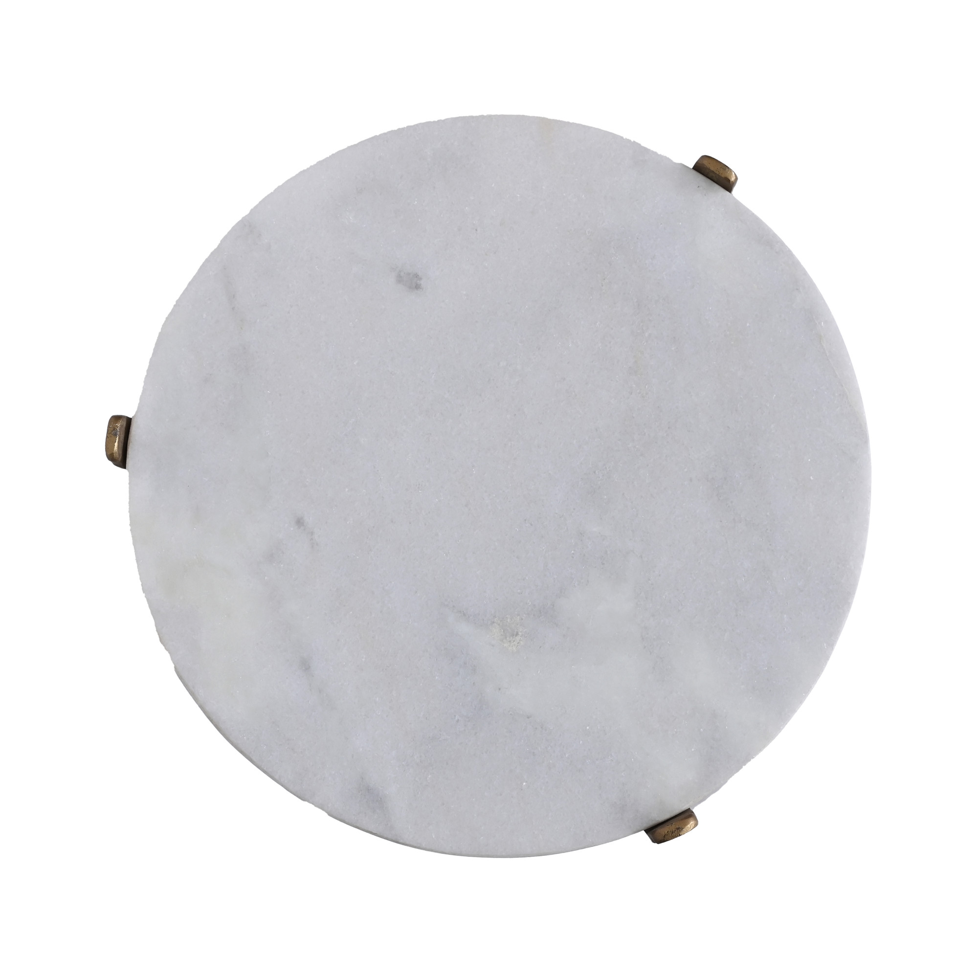 Circular Gold Accent Side Table