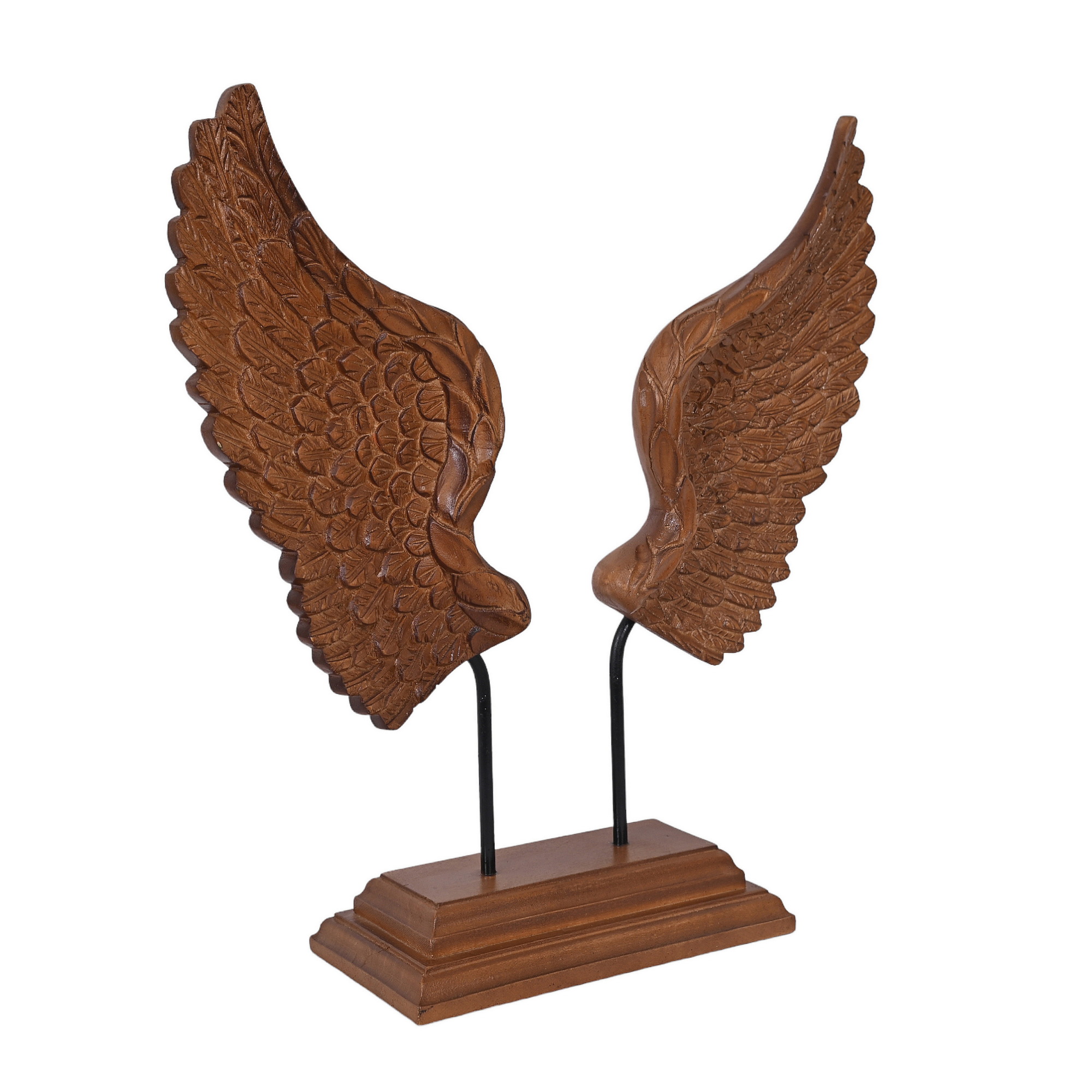 Wooden angle wing