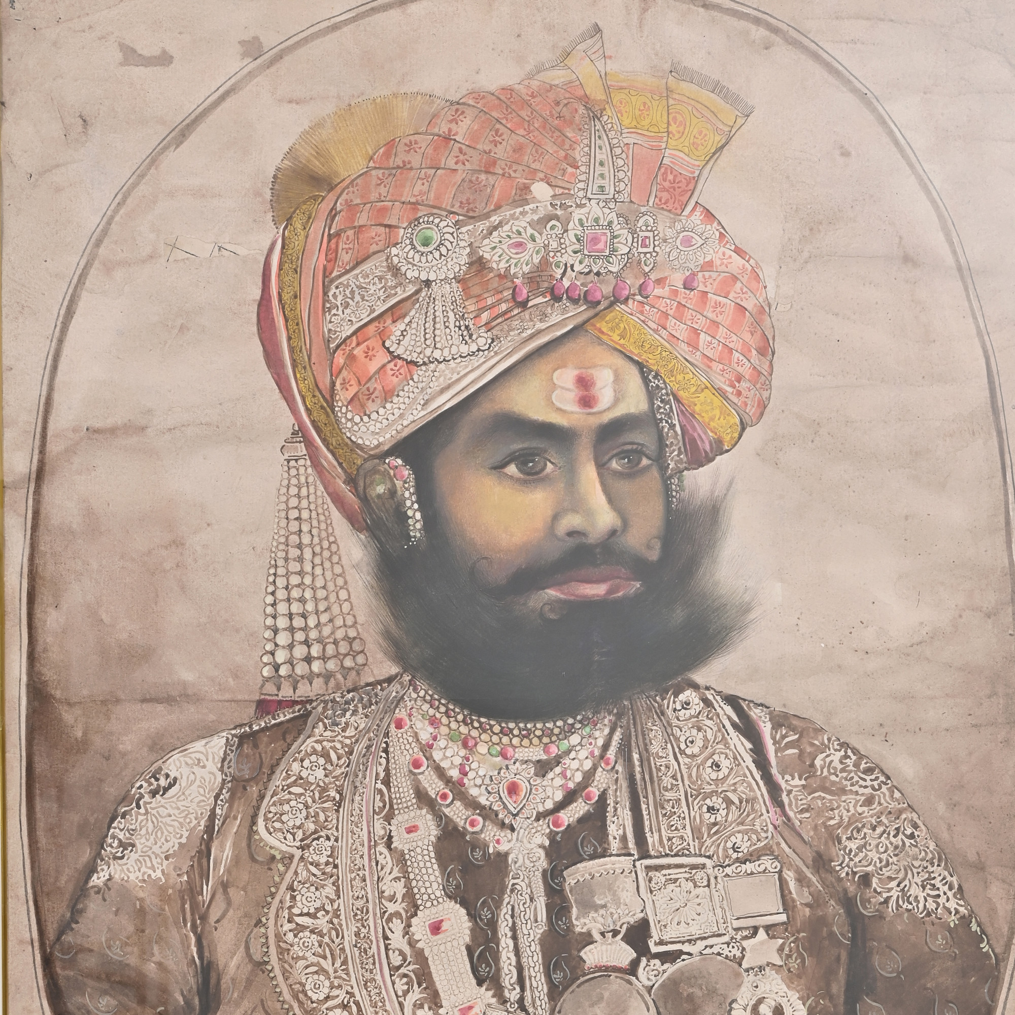 King water colour painting-