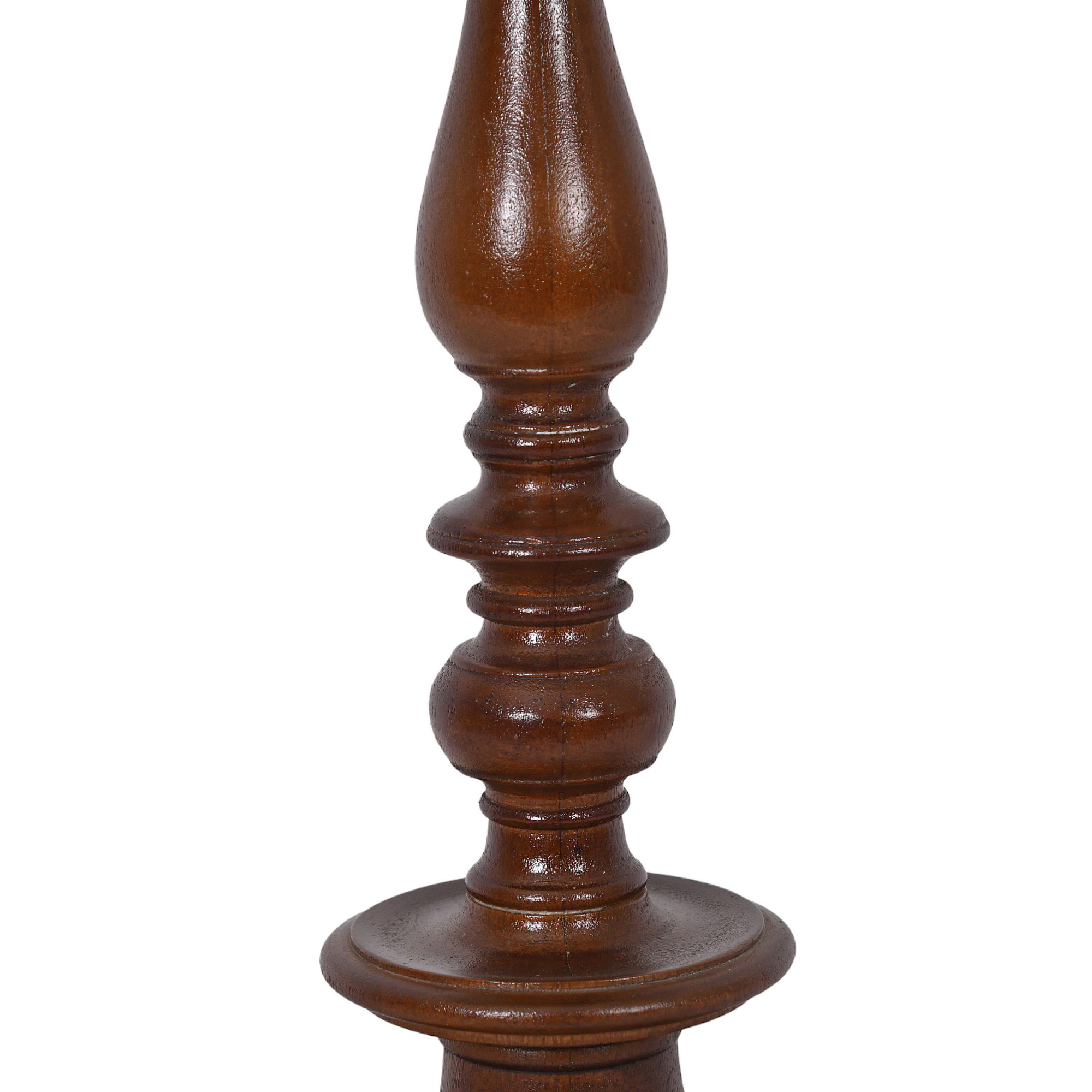 Classic Turned Wooden Table Lamp