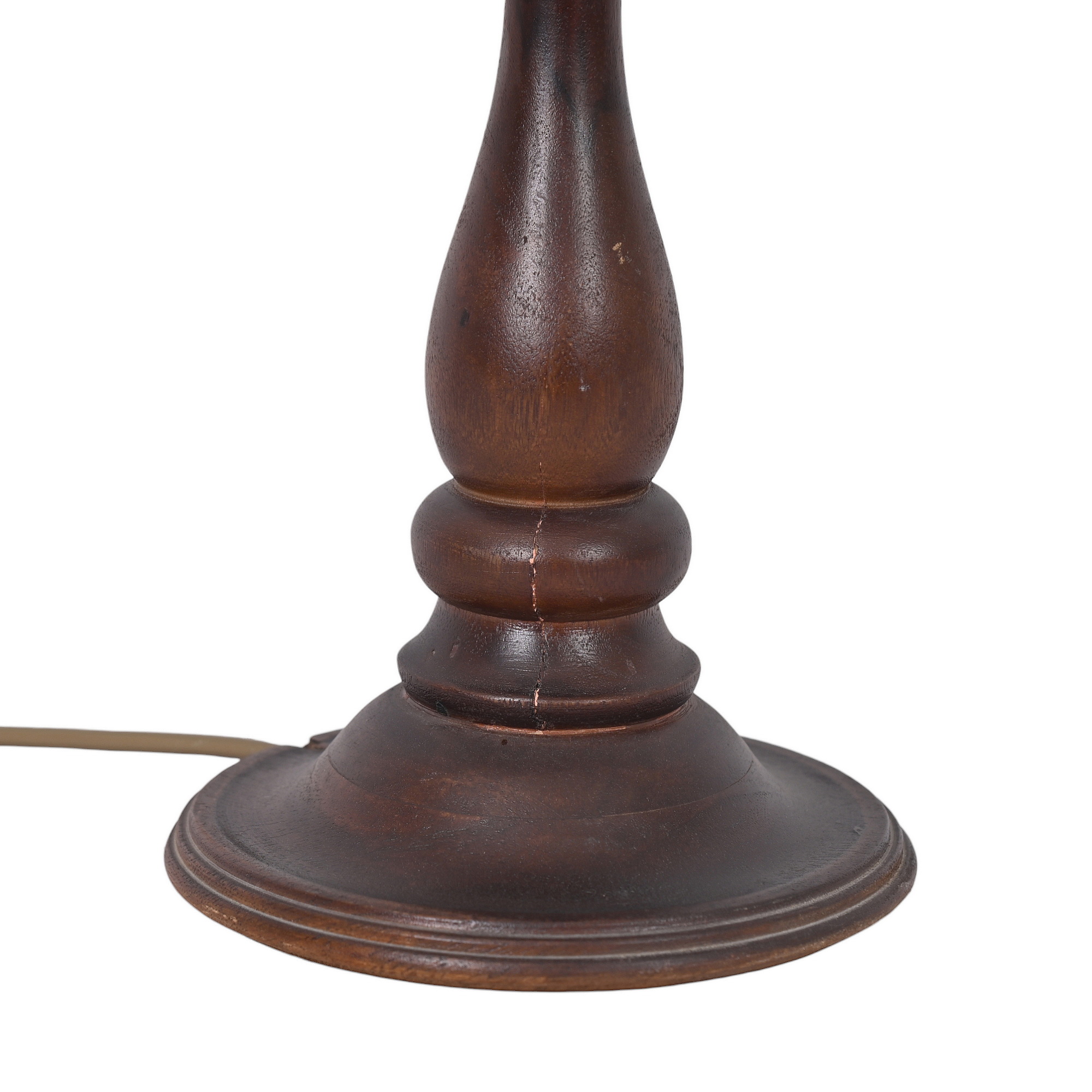 Carved table lamp