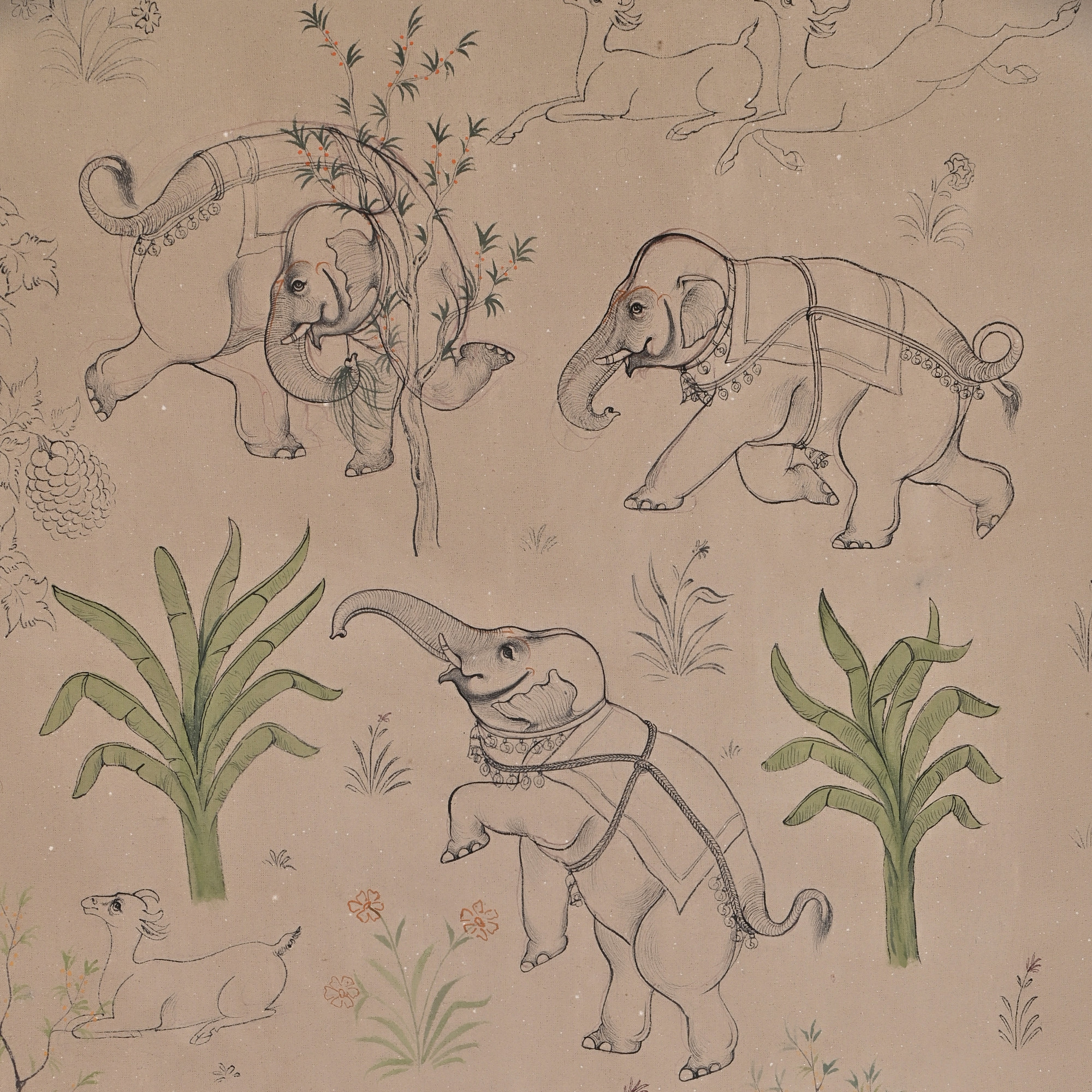 Playing elephants