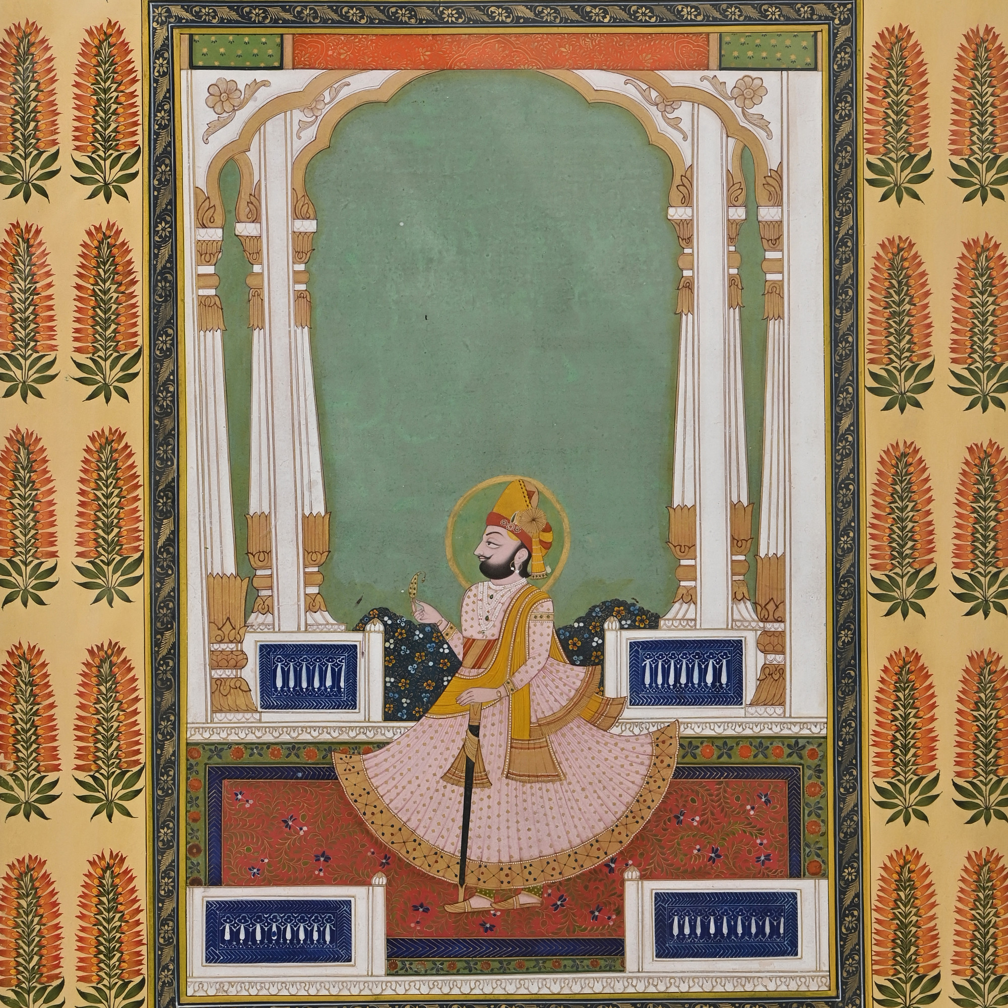Rajasthani Maharaja vintage Painting