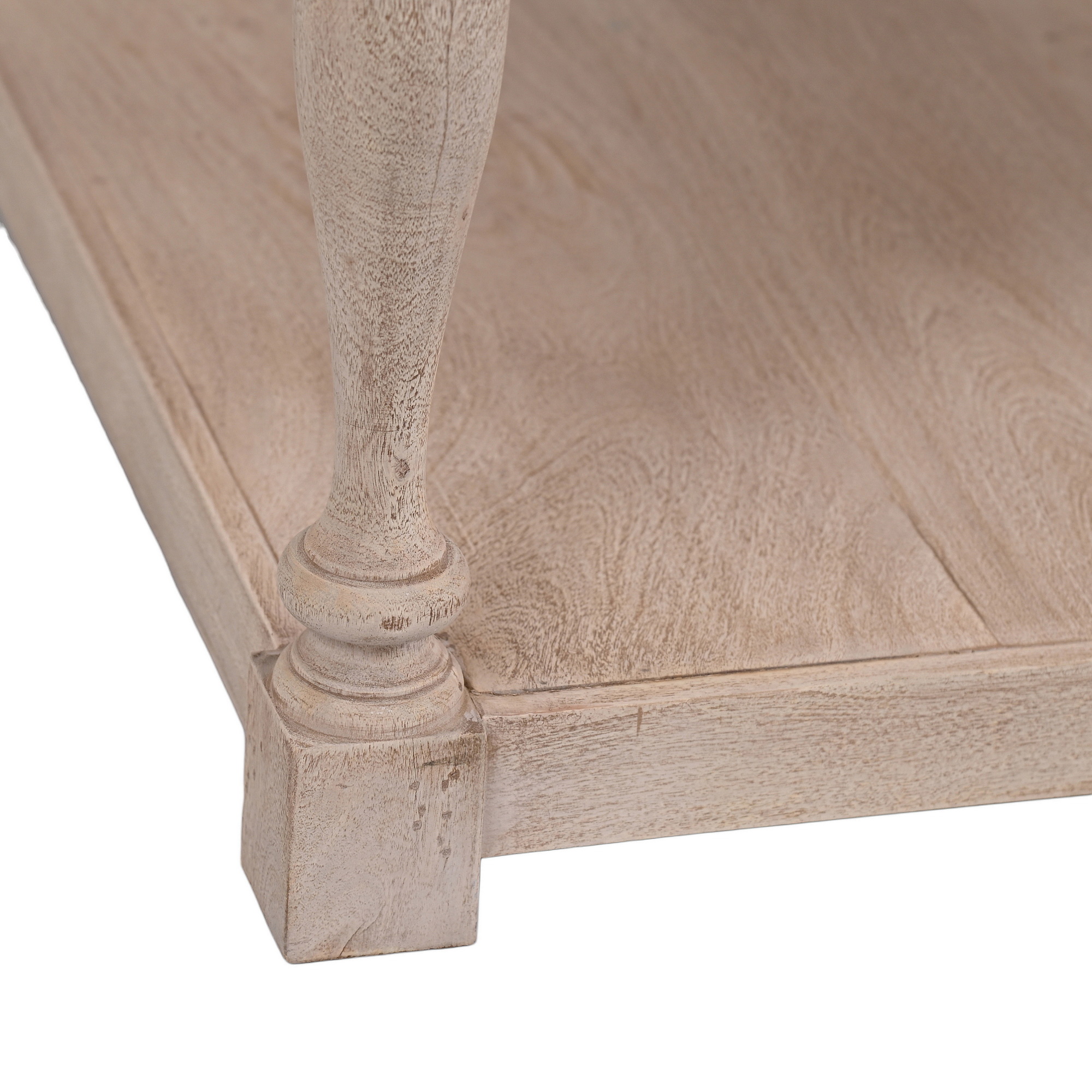 Tufted linen coffee table