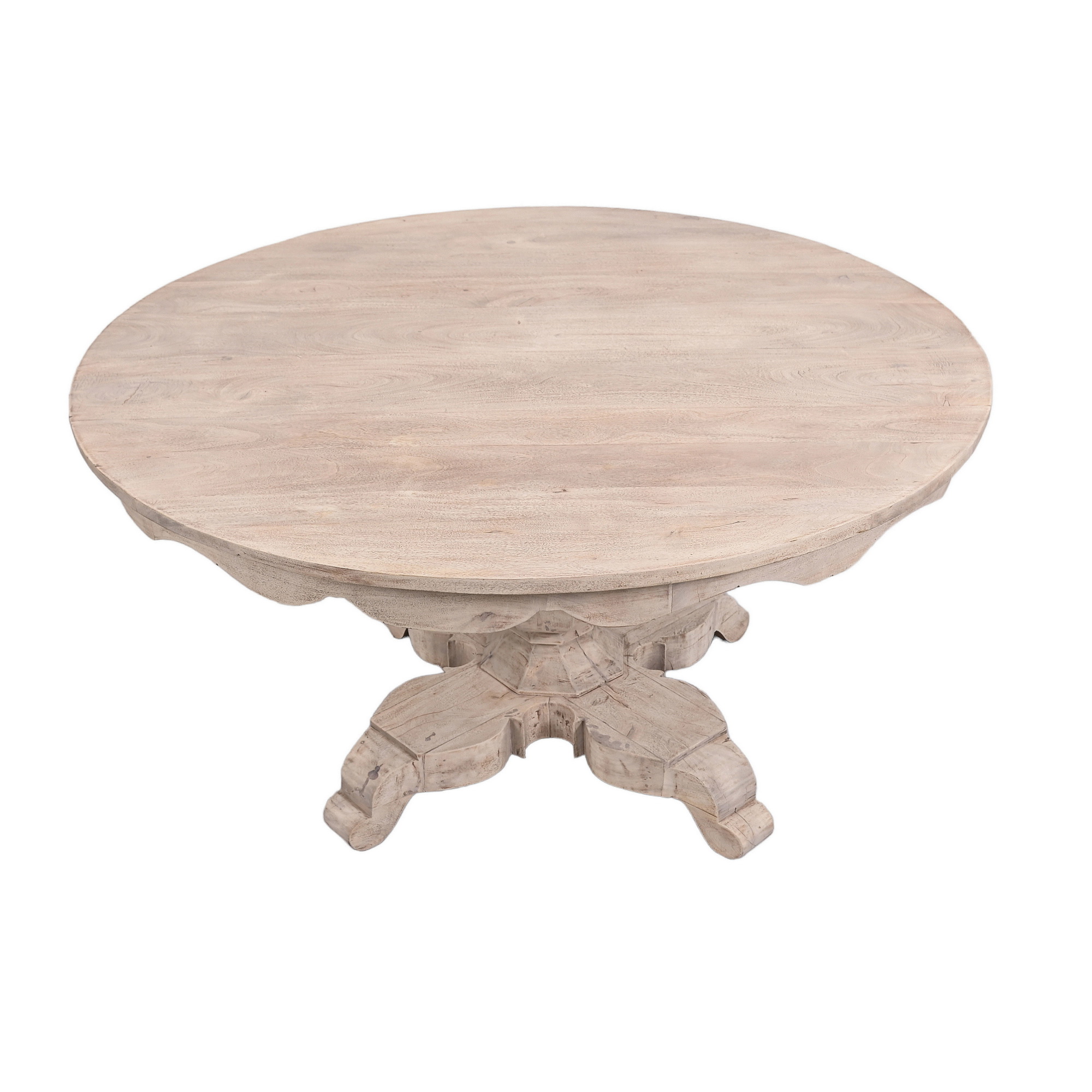 Circular dining table