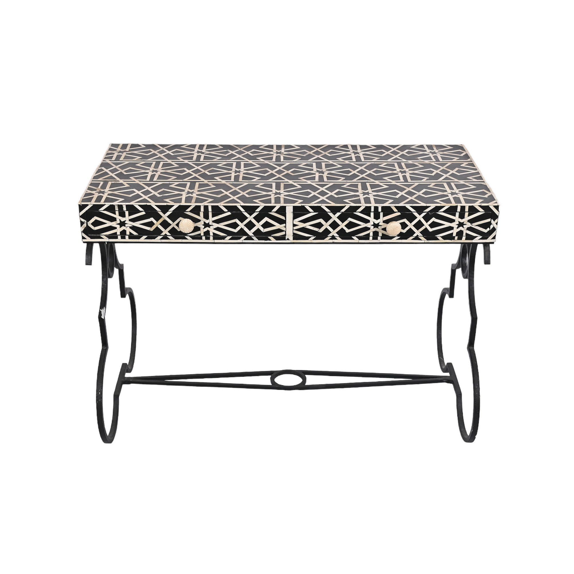 Arshia Bone inlay iron desk