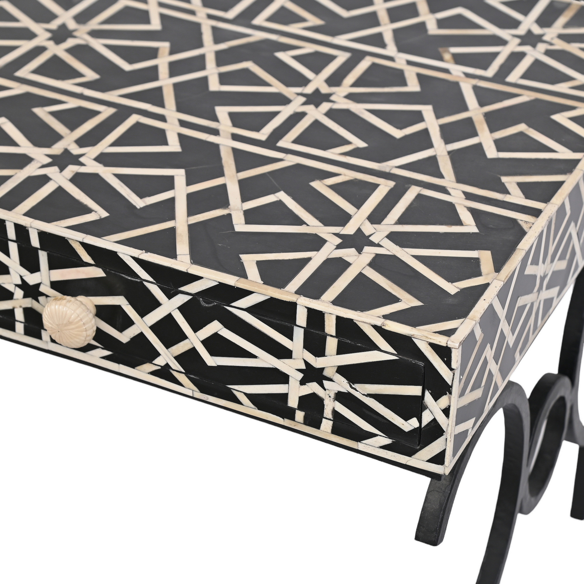 Arshia Bone inlay iron desk