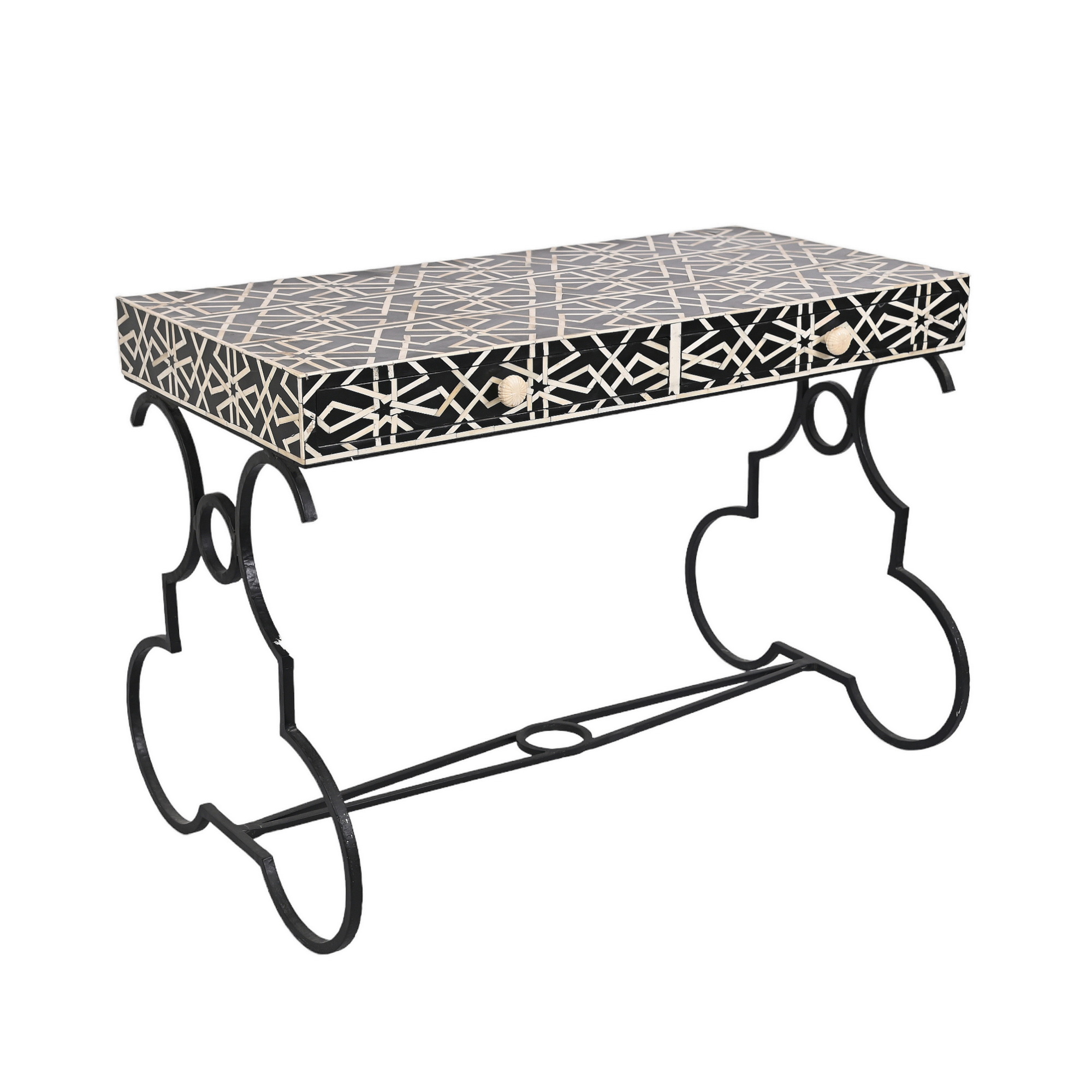 Arshia Bone inlay iron desk