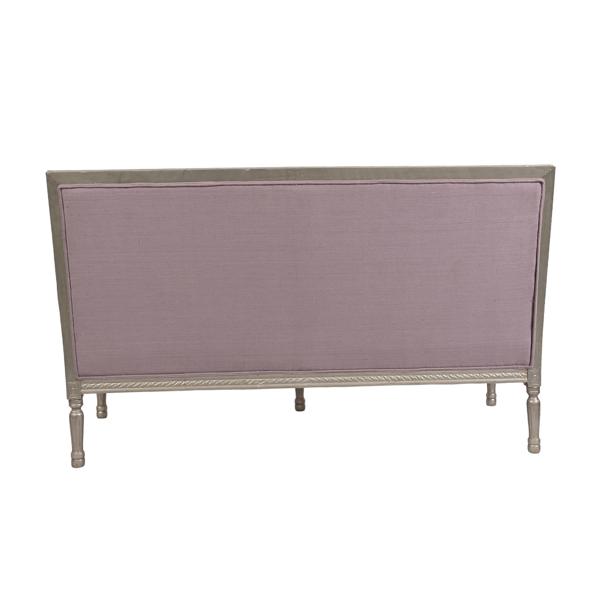 Lilac linen French Louis Settee