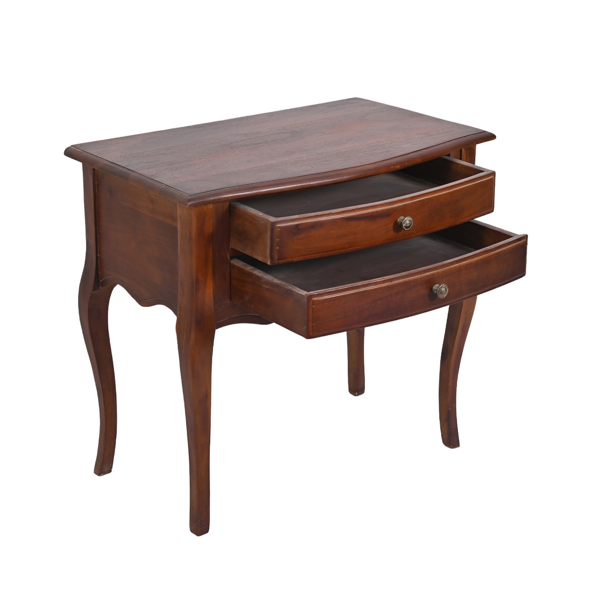 Classic walnut bedside table