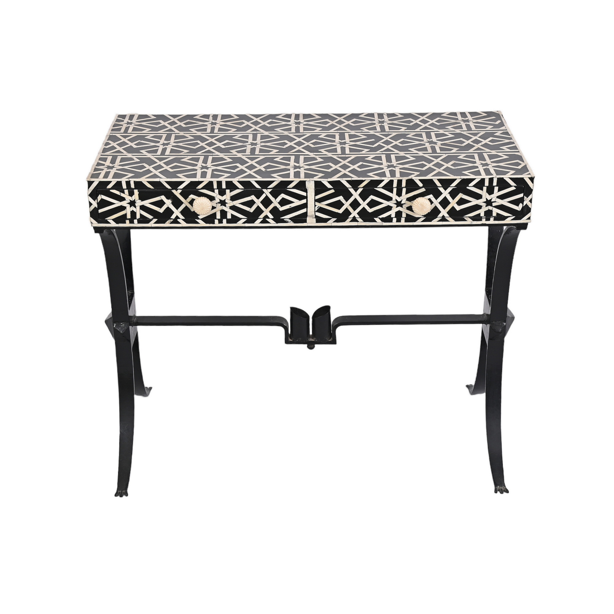 Delnaz Bone inlay iron desk
