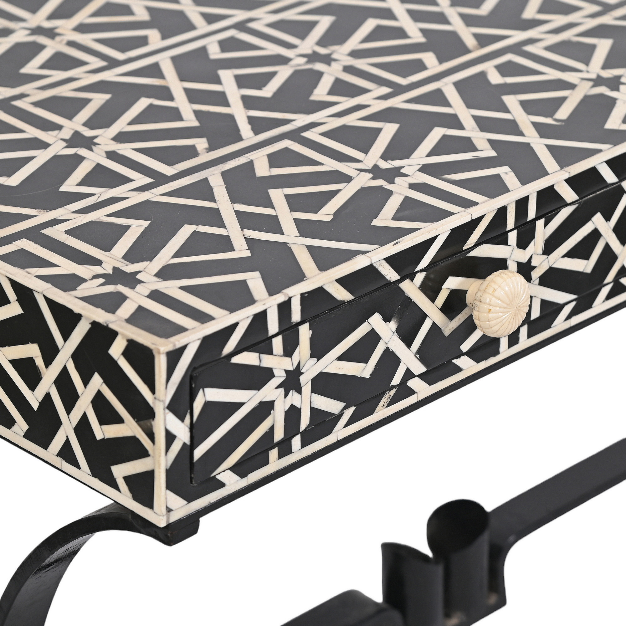 Delnaz Bone inlay iron desk