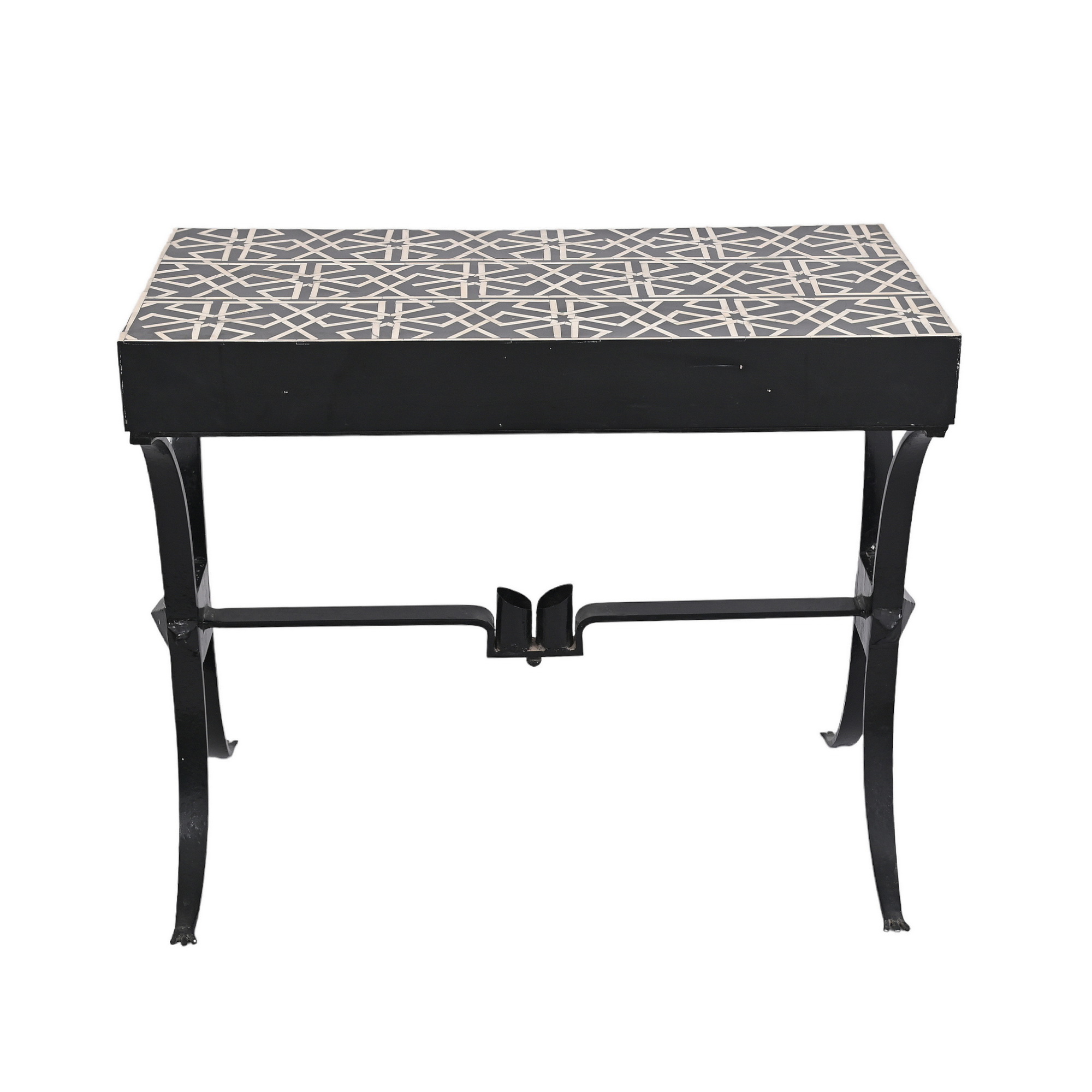 Delnaz Bone inlay iron desk