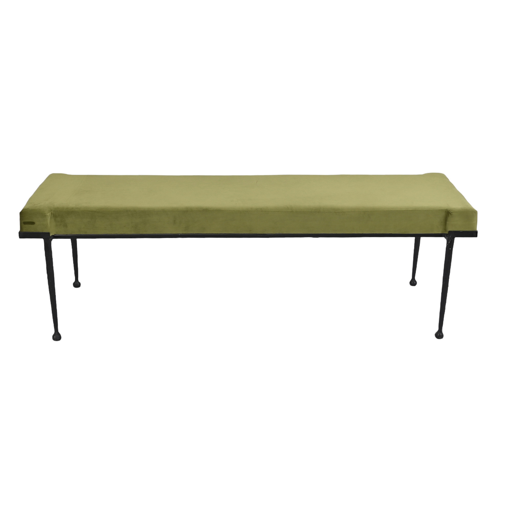 Antique gold Metal Base Bench