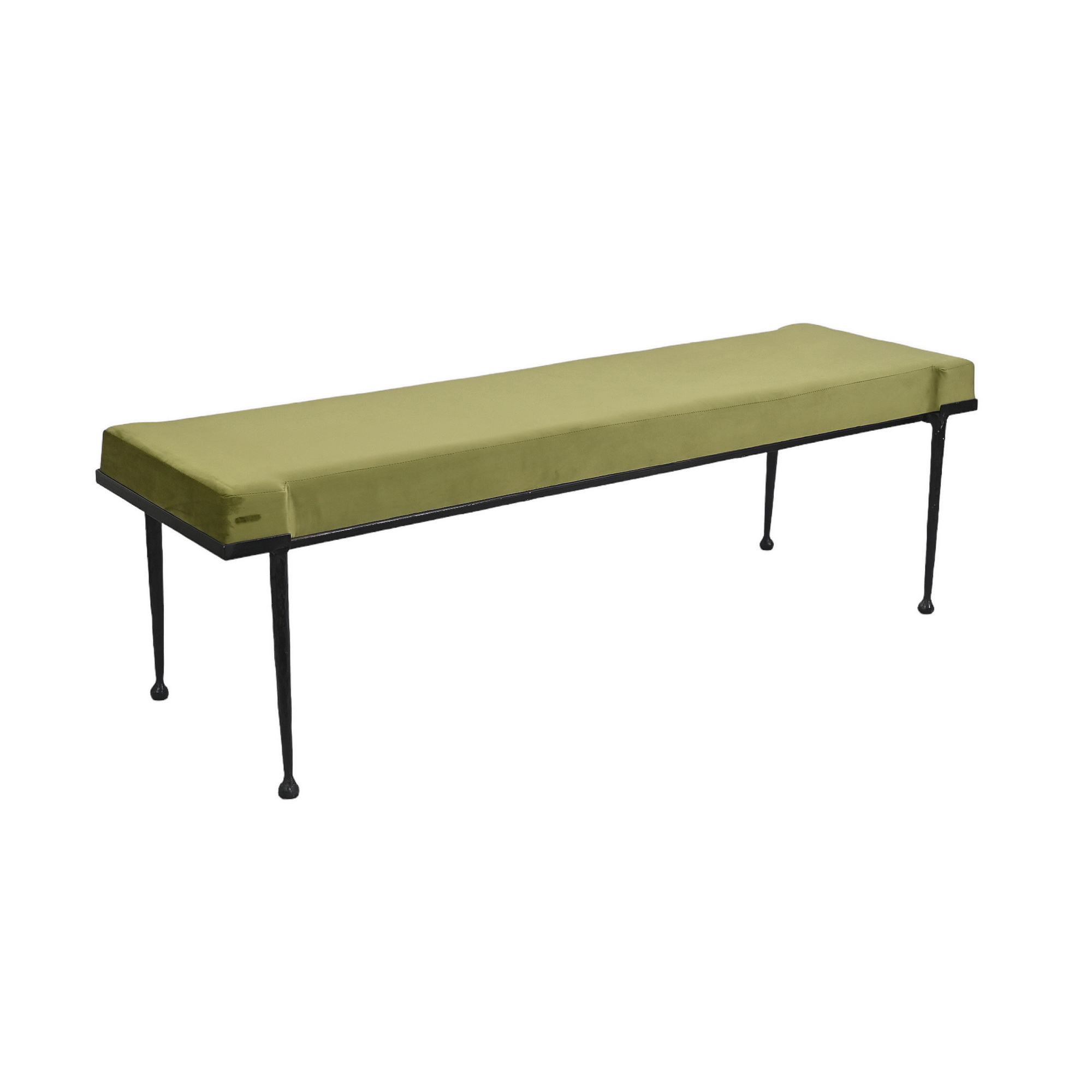 Antique gold Metal Base Bench