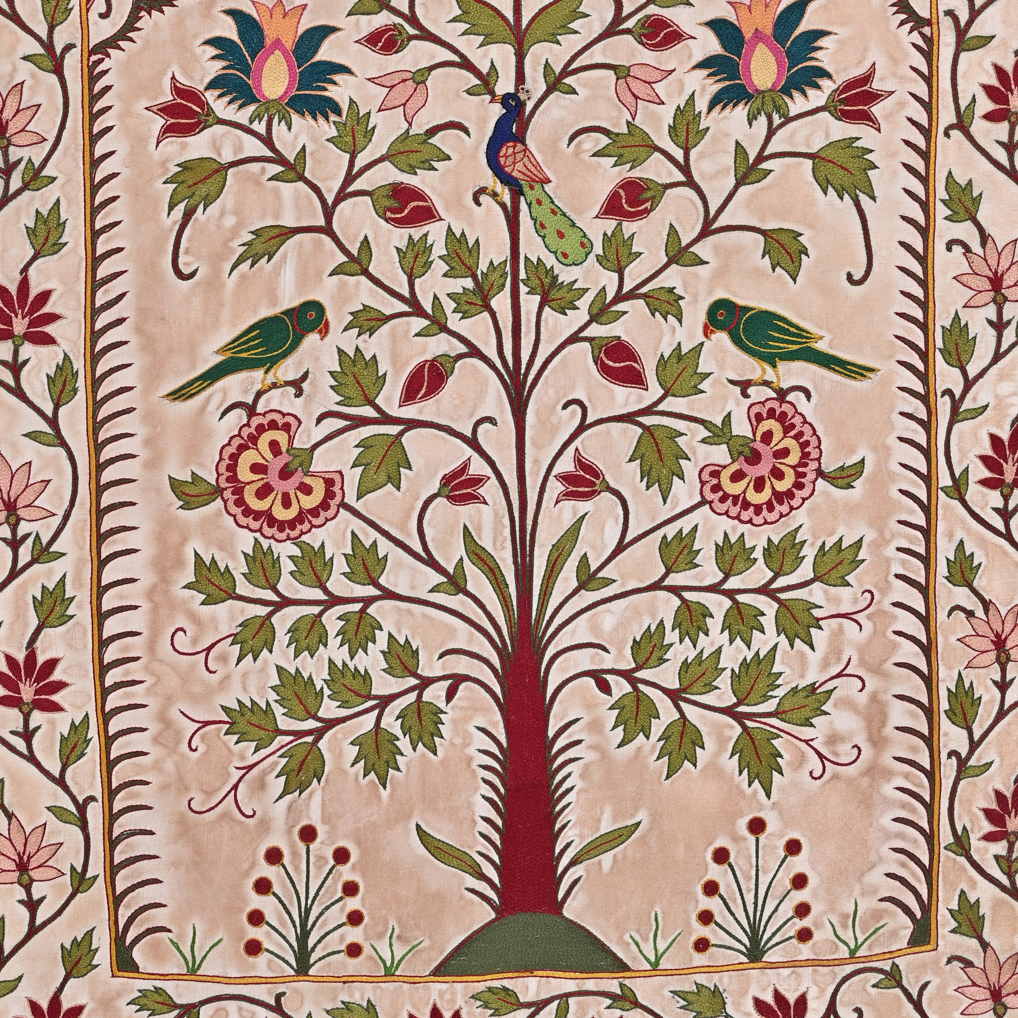 Embroidered wisdom tree