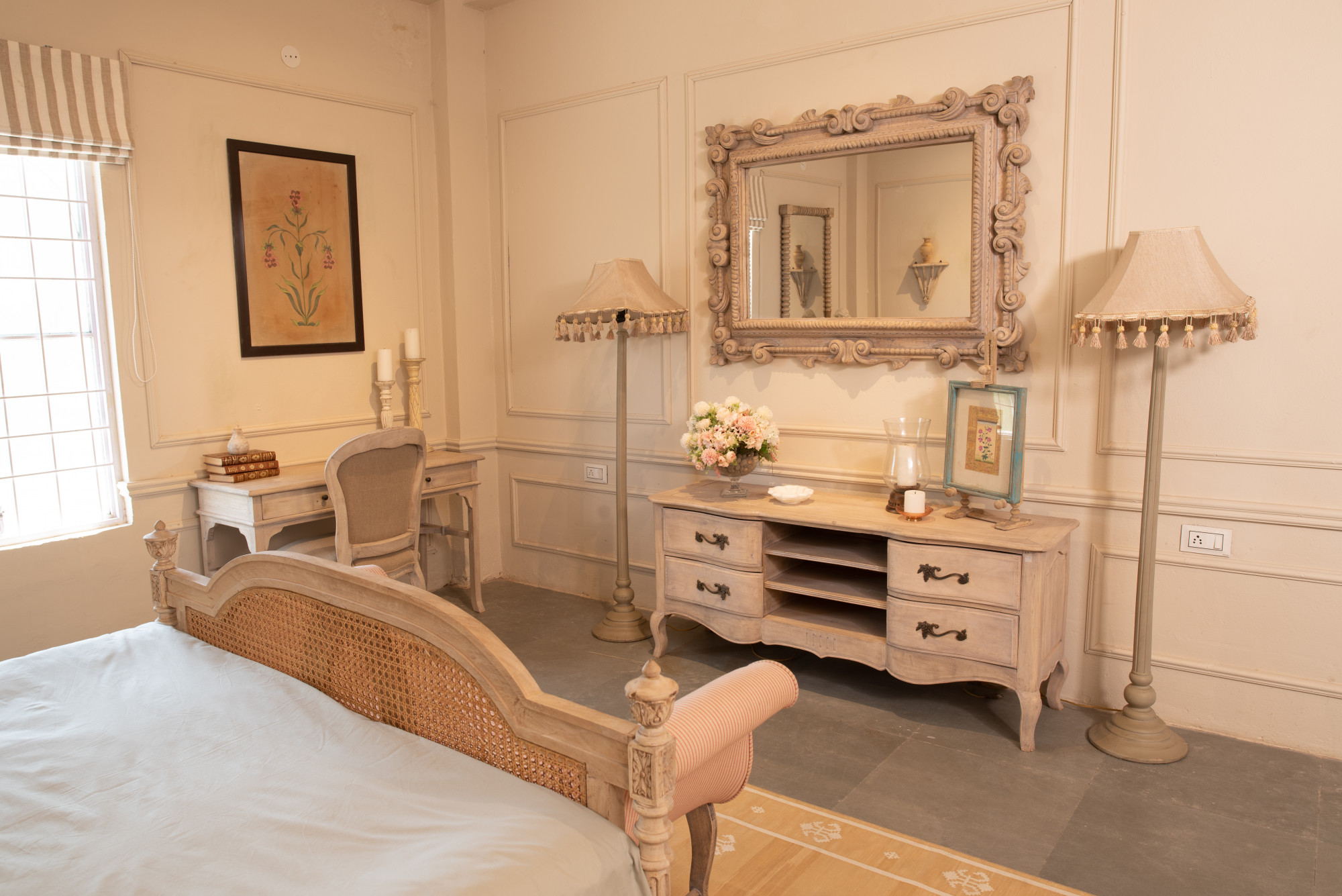 French countryside tv console