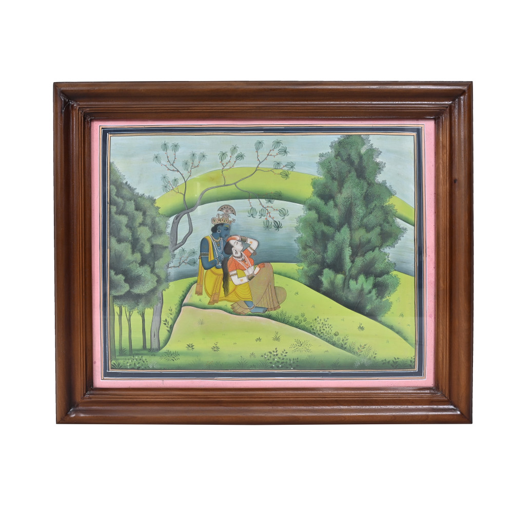 Image of Radha Krishna in the Verdant Grove