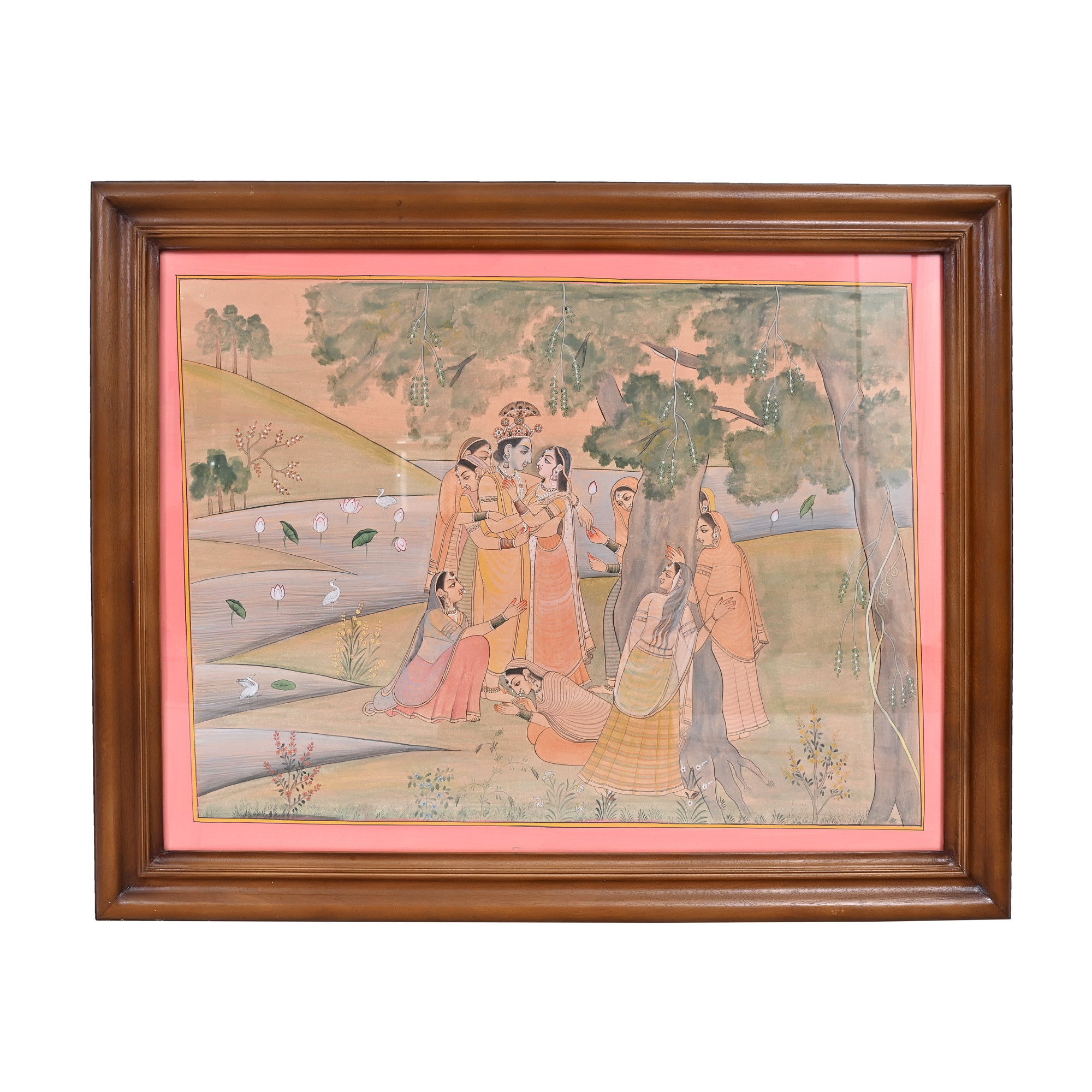 Radha Krishna water color painting