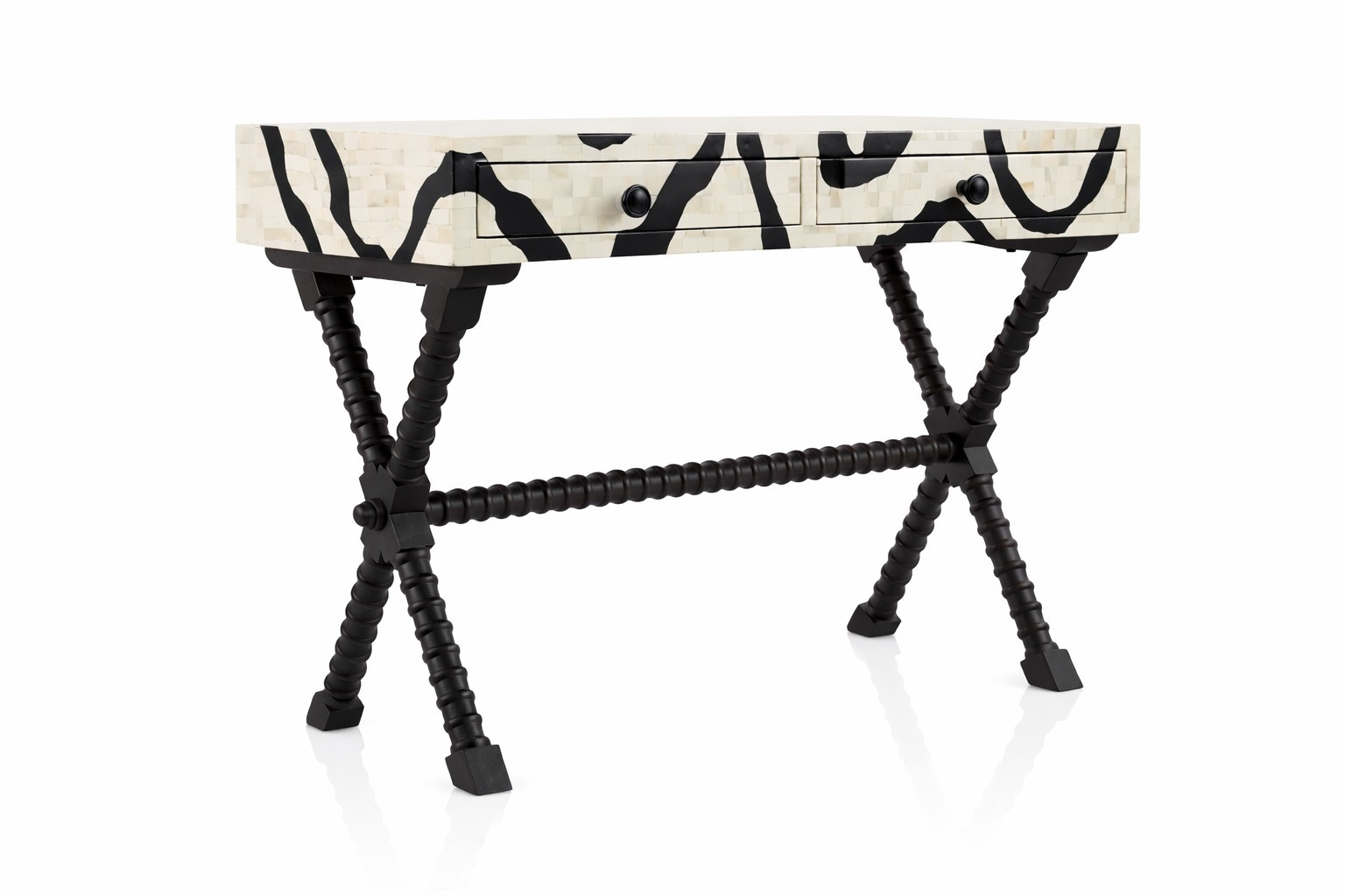 Abstract Inlay Writing Desk