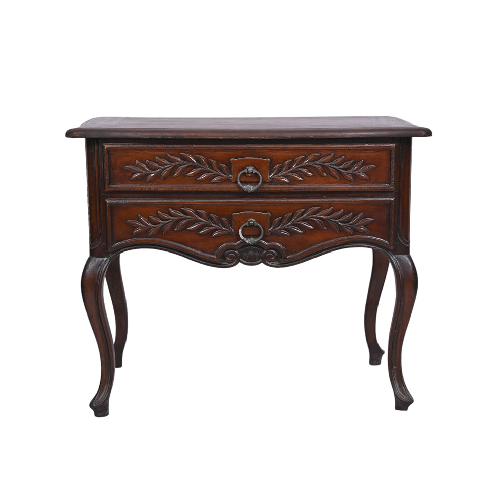 Ornate carved long side table