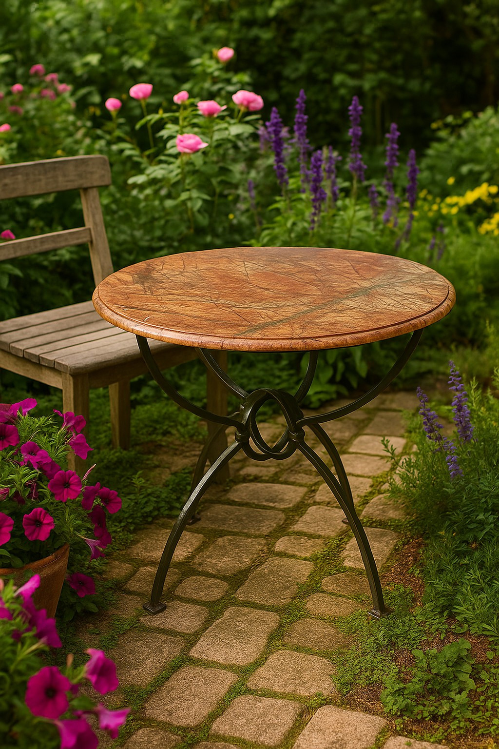 Kishangarh iron dining table