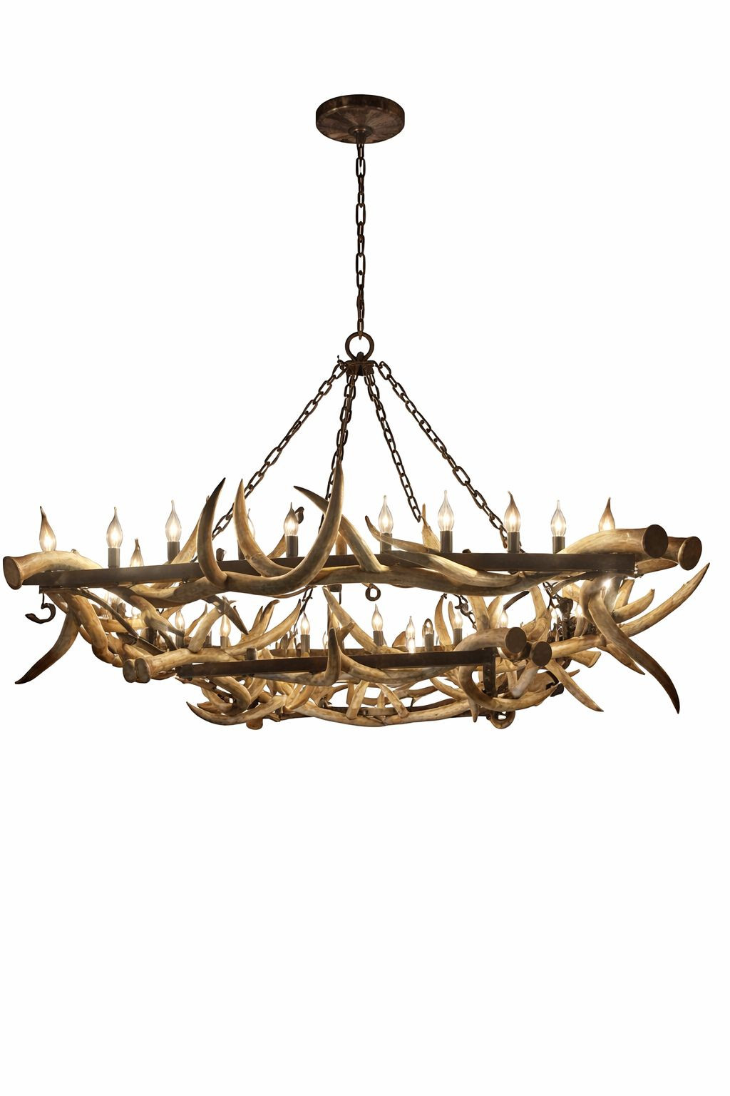 Savanna Eclipse Antler Chandelier