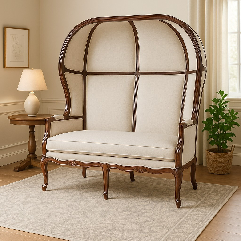 Canopy-Back Settee