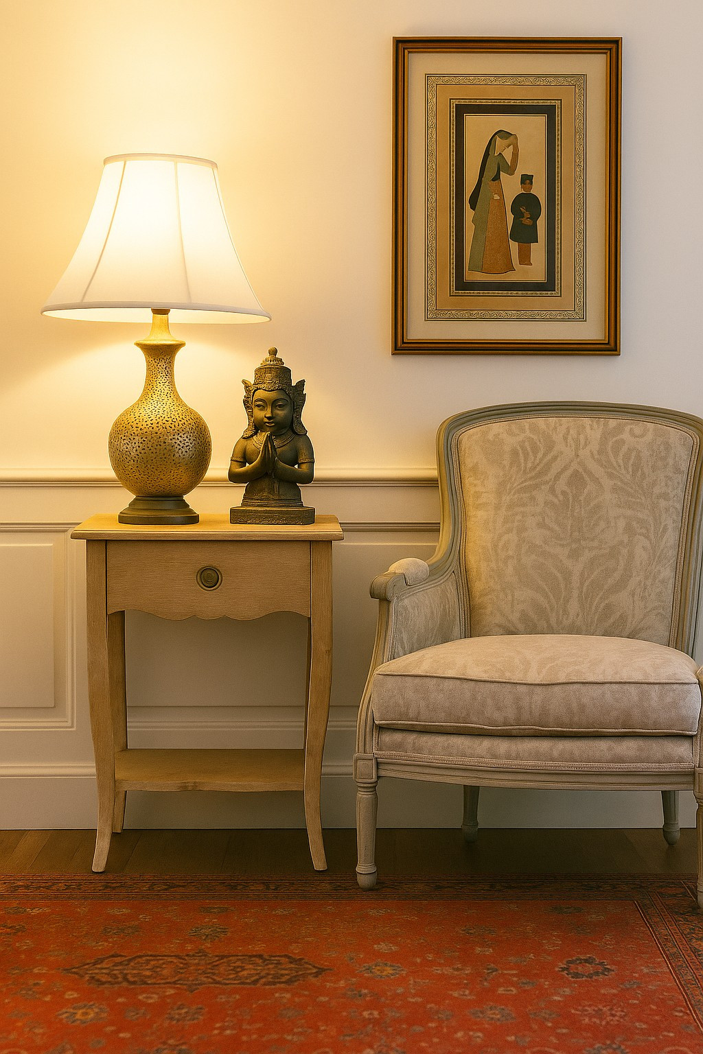 Quaint bedside table