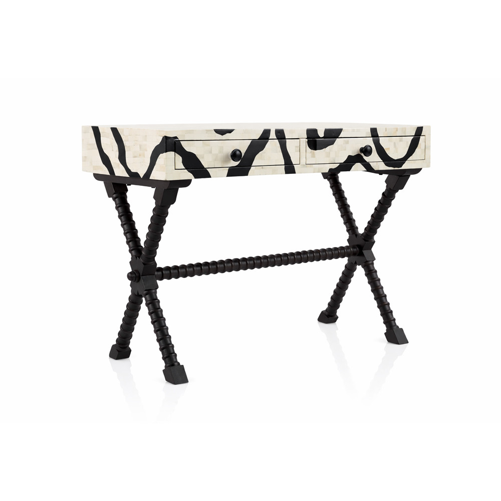 Abstract Inlay Writing Desk
