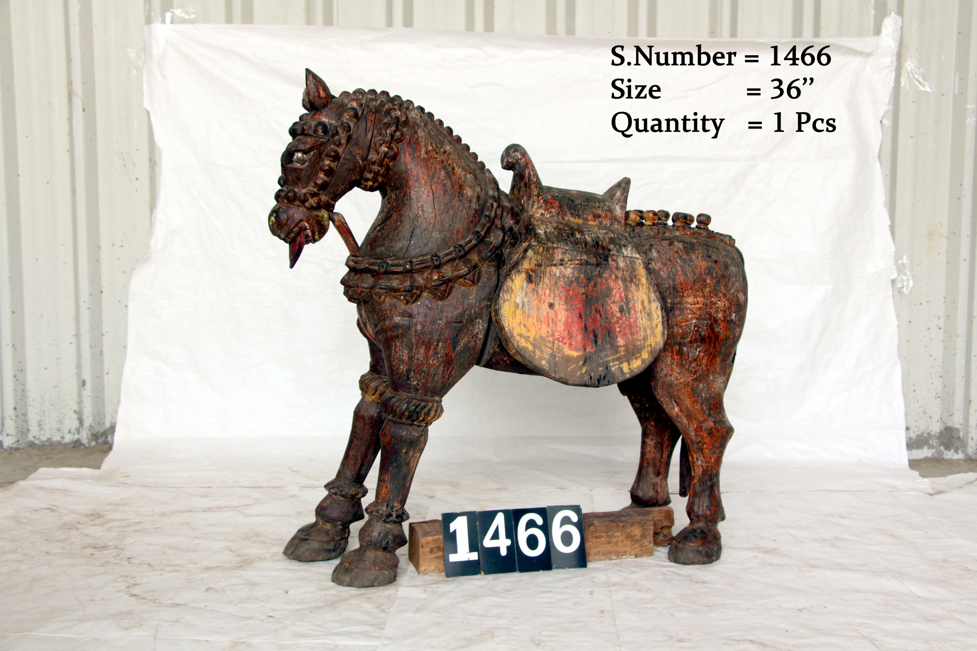Vintage wooden horse