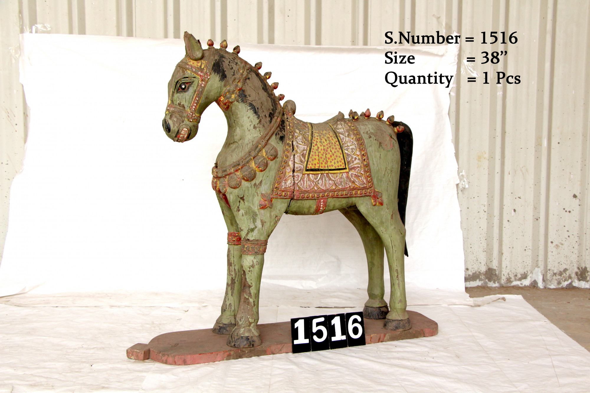 Vintage wooden horse