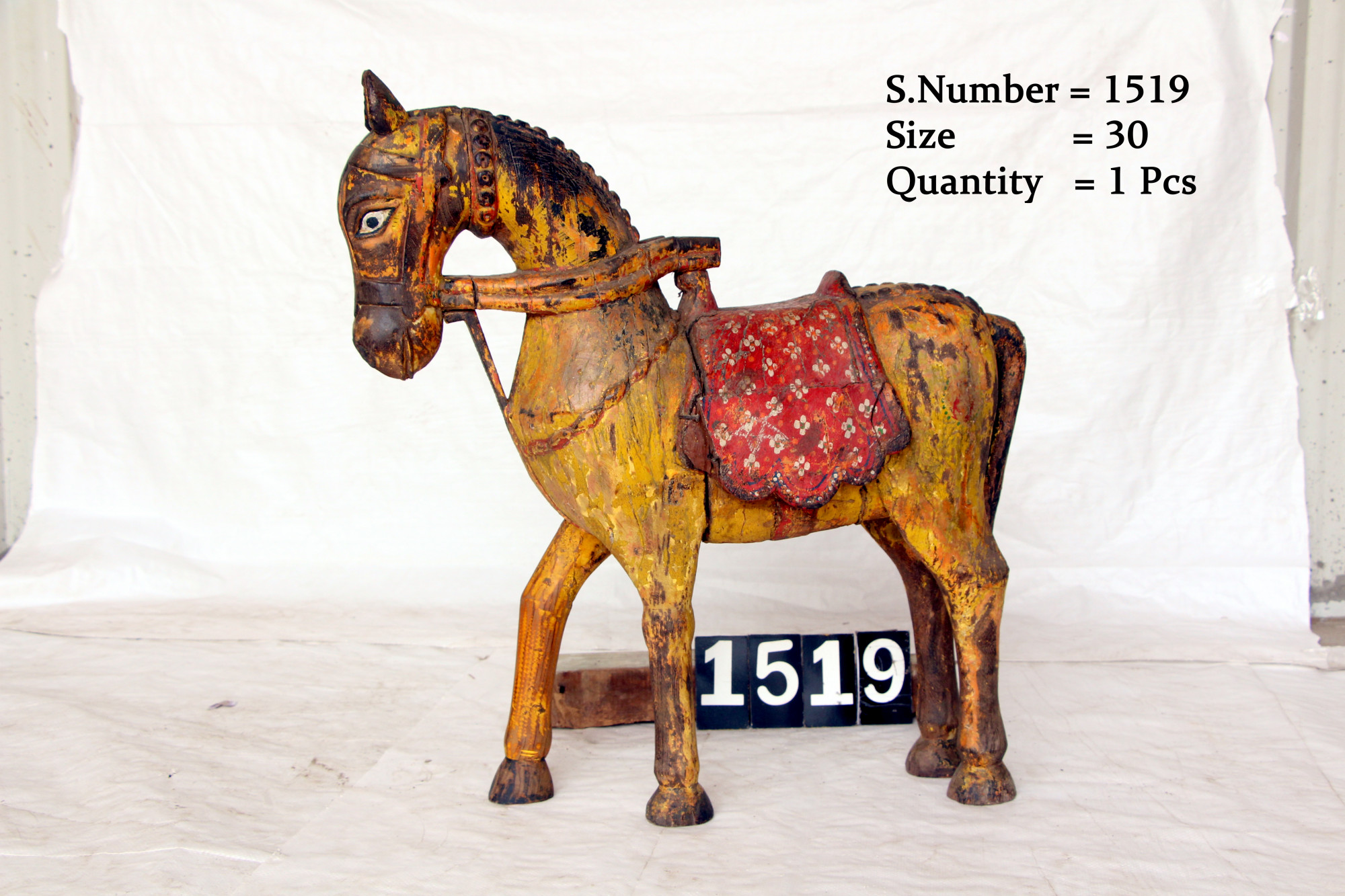 Vintage wooden horse