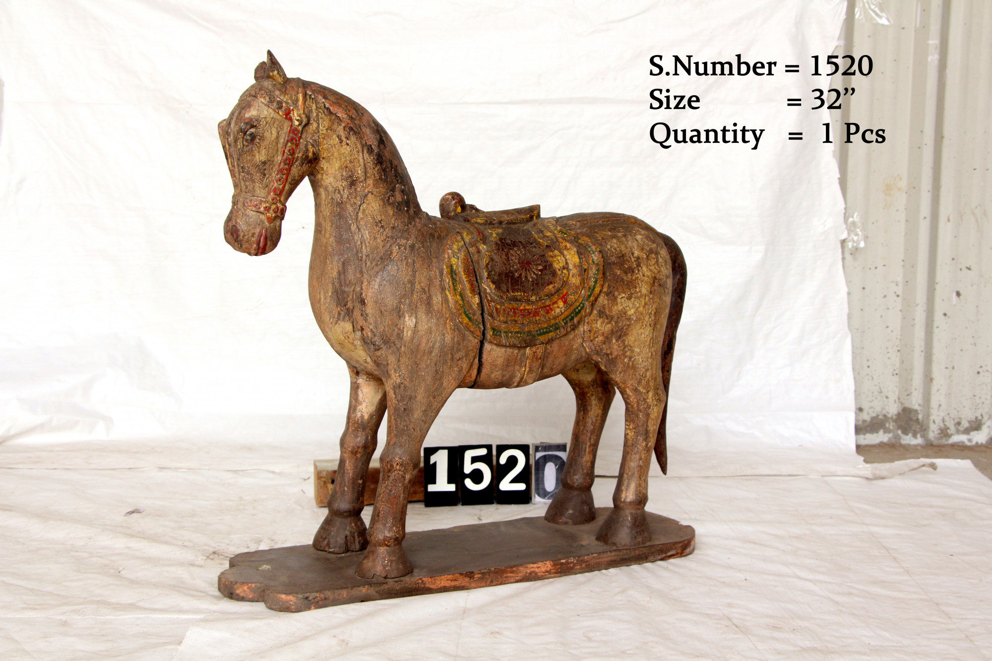 Vintage wooden horse