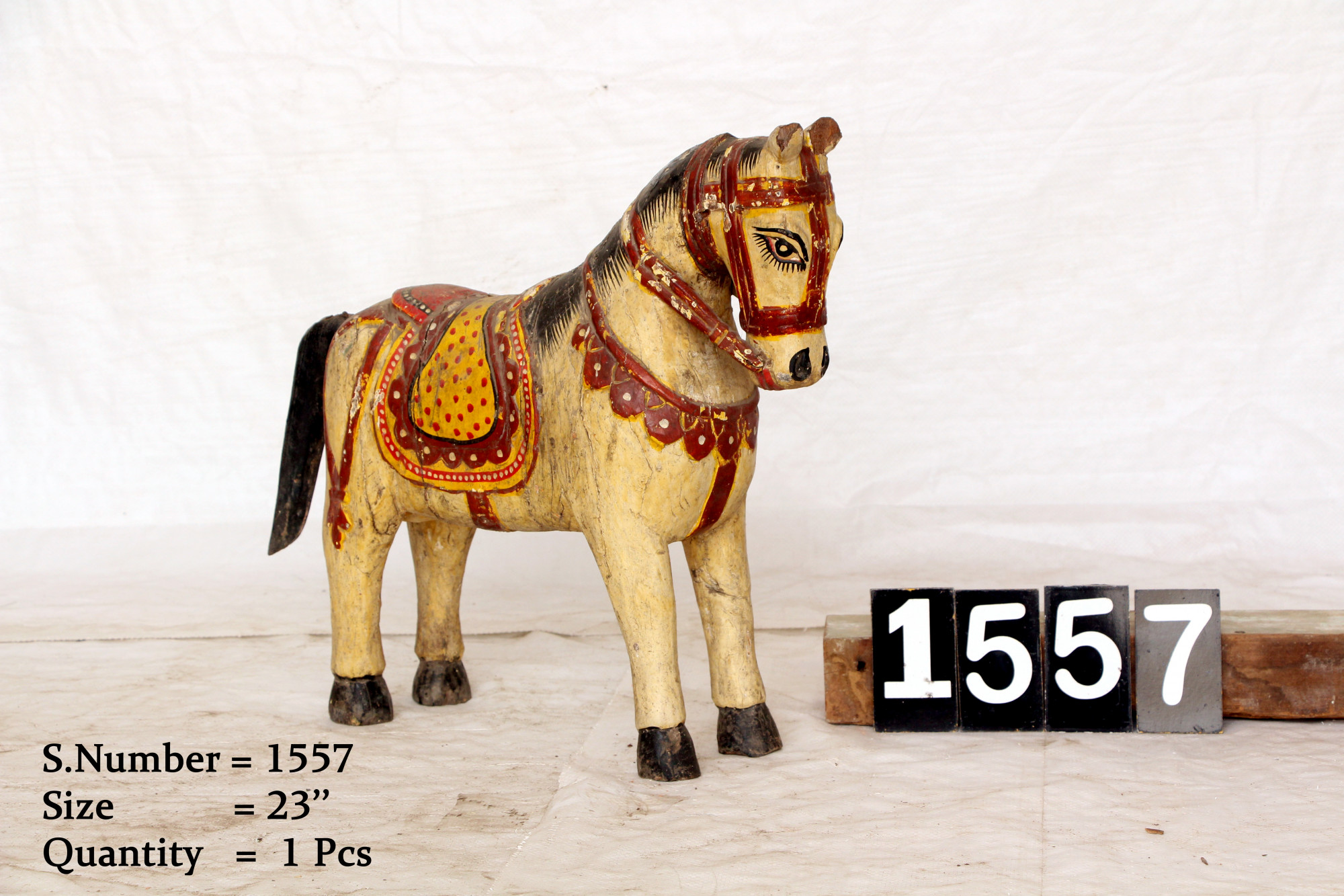 Vintage wooden horse