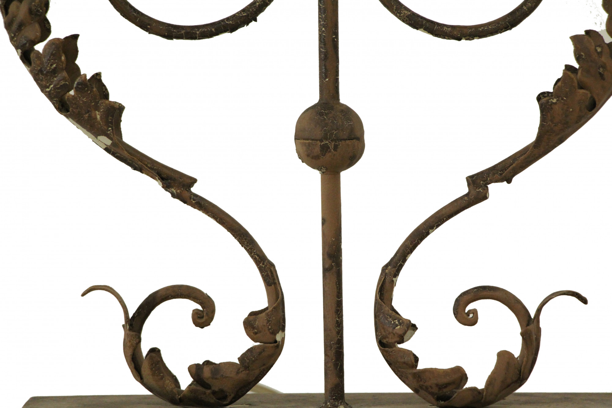 Ornate Iron Scroll Table Lamp