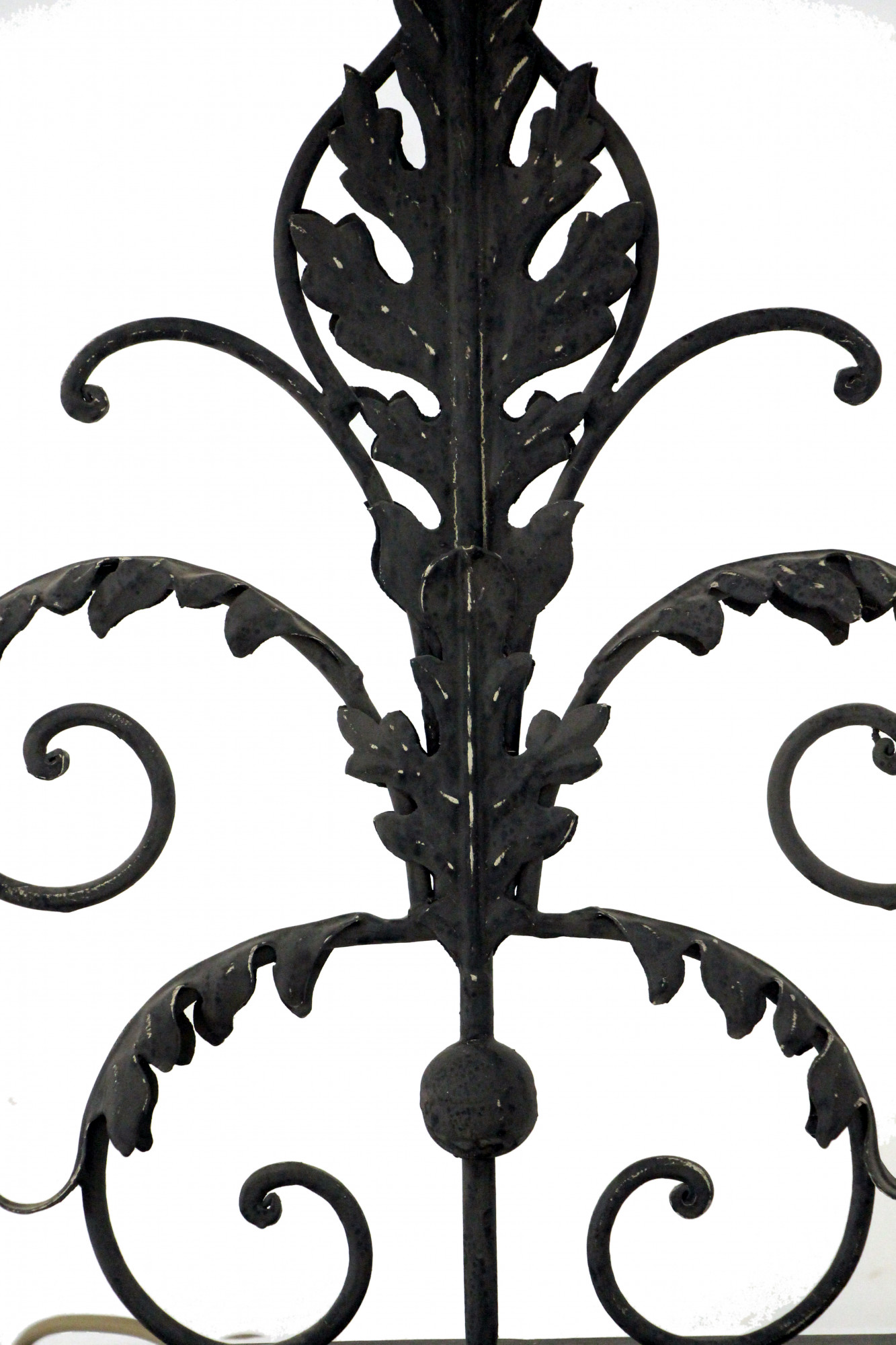 Ornate Iron Scroll Table Lamp