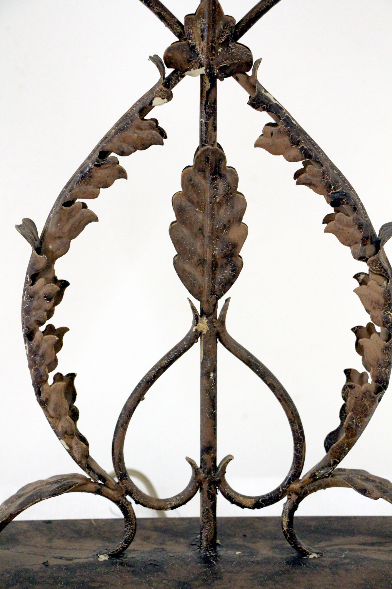Ornate Iron Scroll Table Lamp