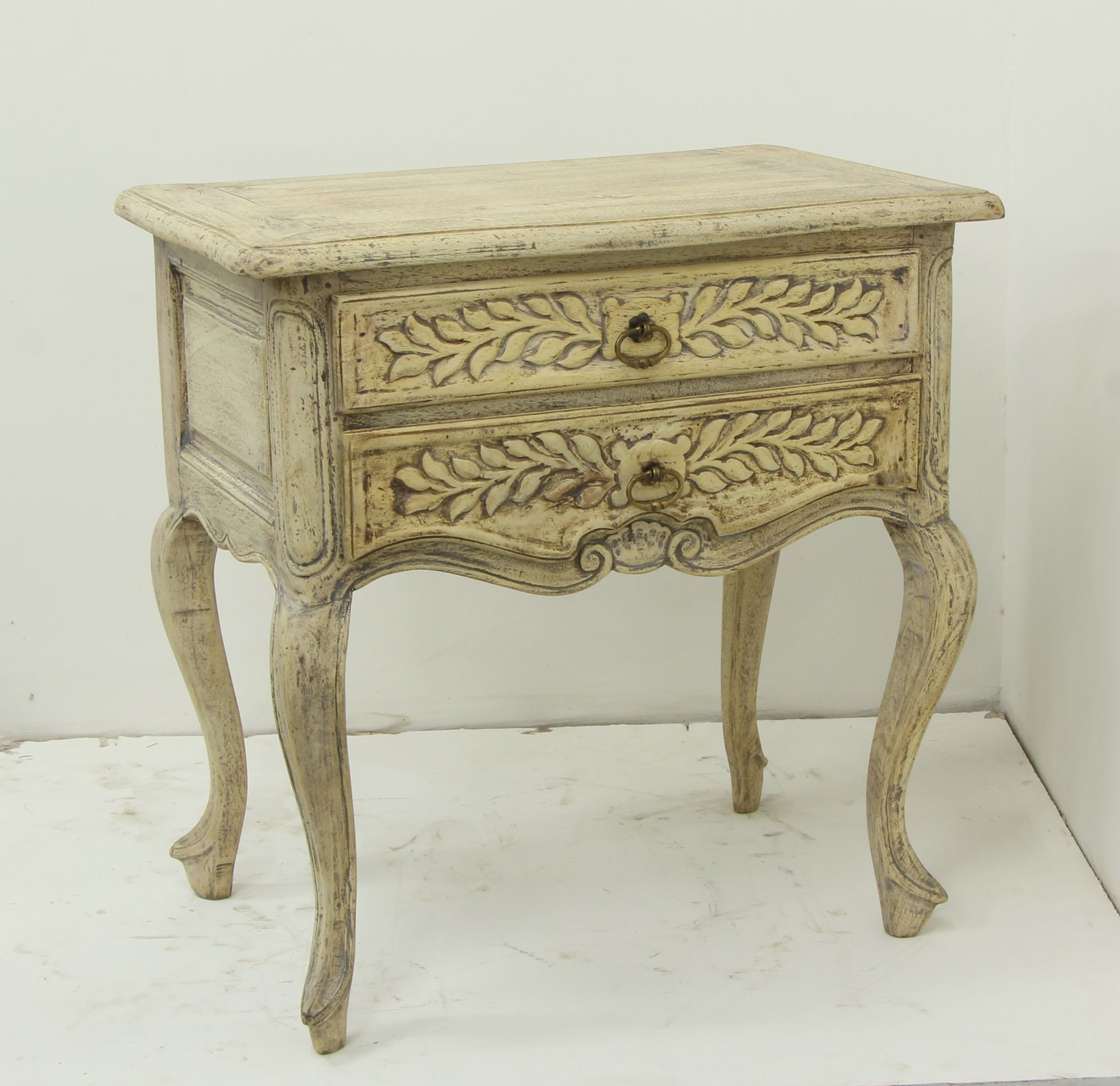 Ornate carved long side table
