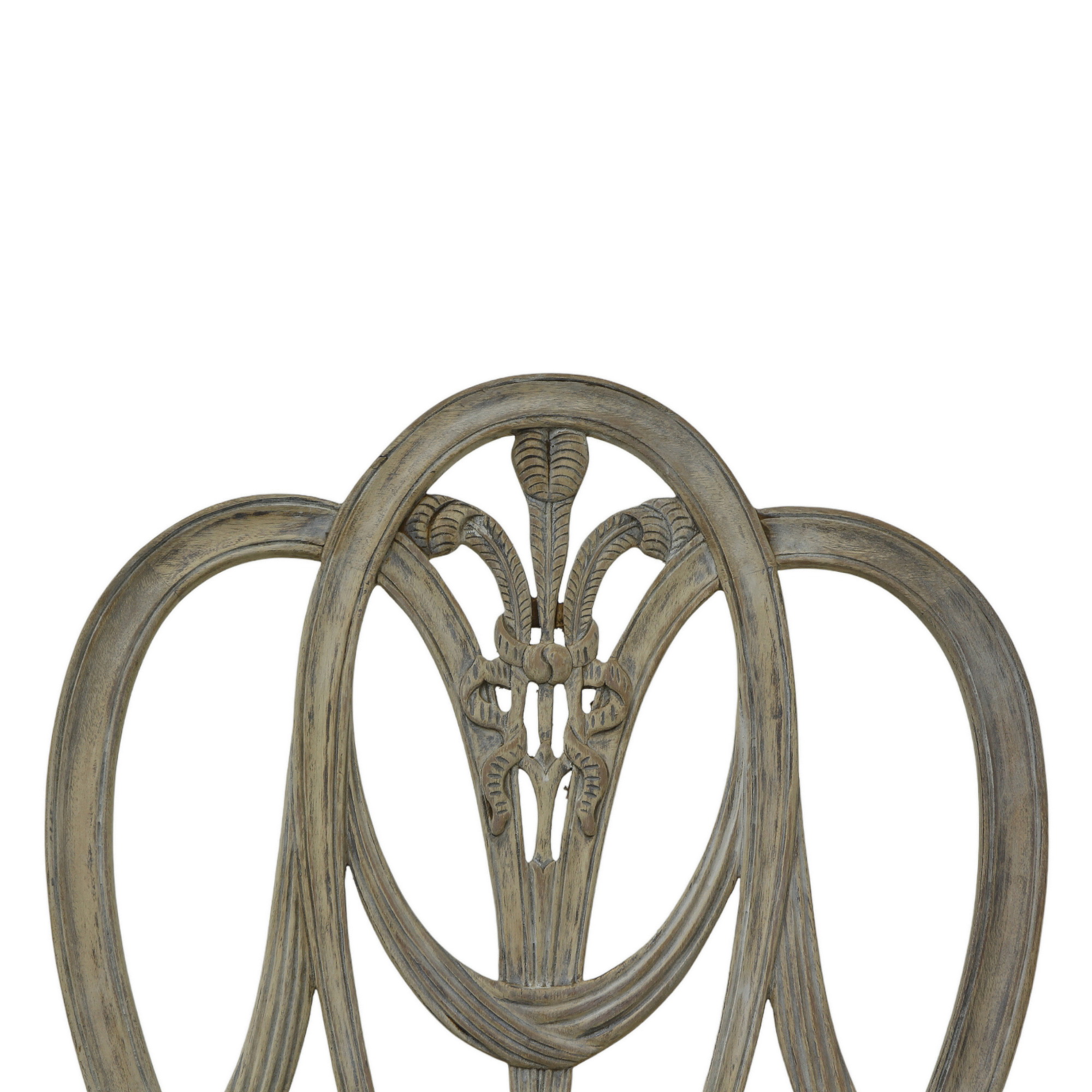 Carved back dining chairs